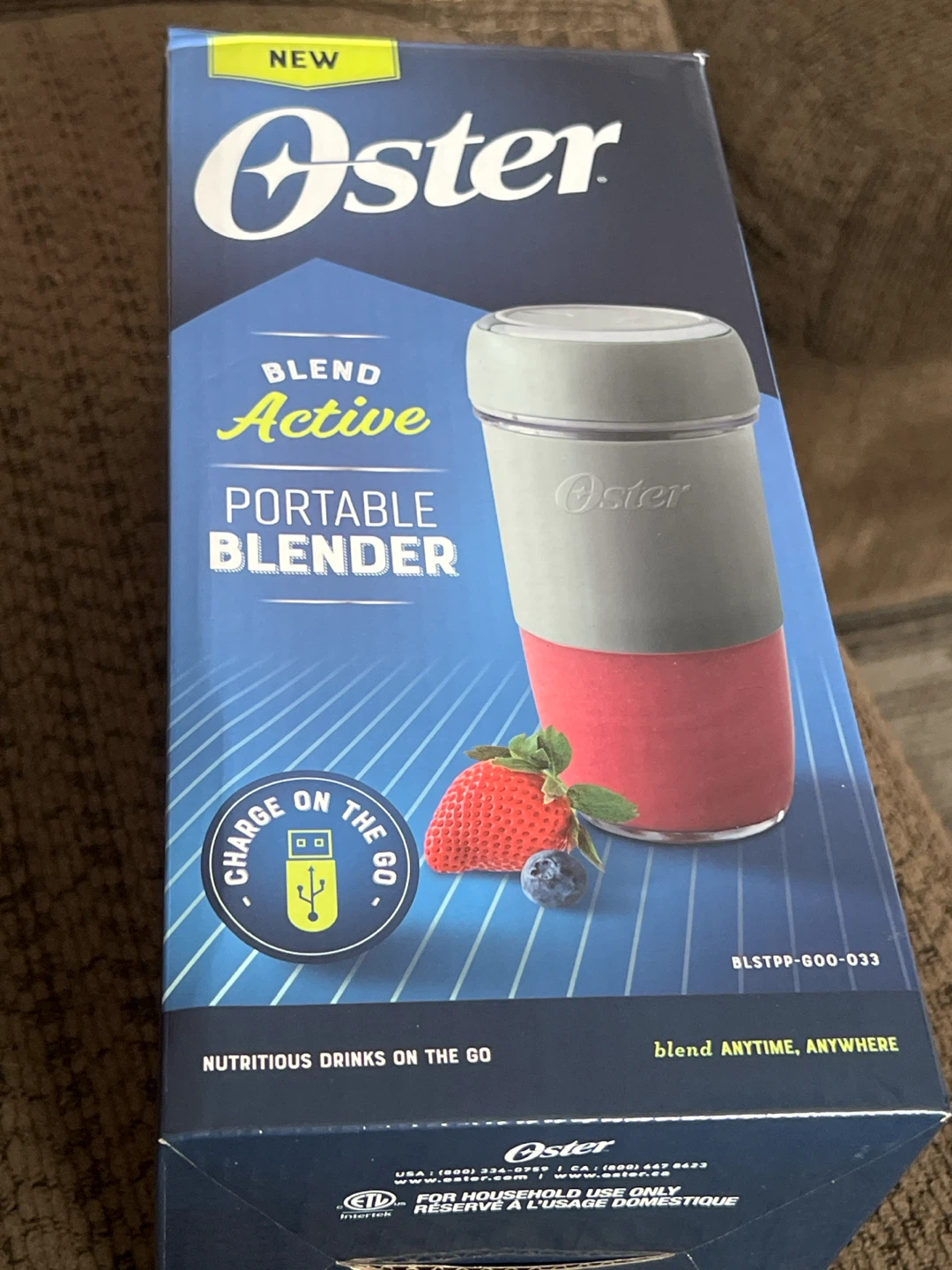 Oster Blend Active Portable Blender USB Rechargeable