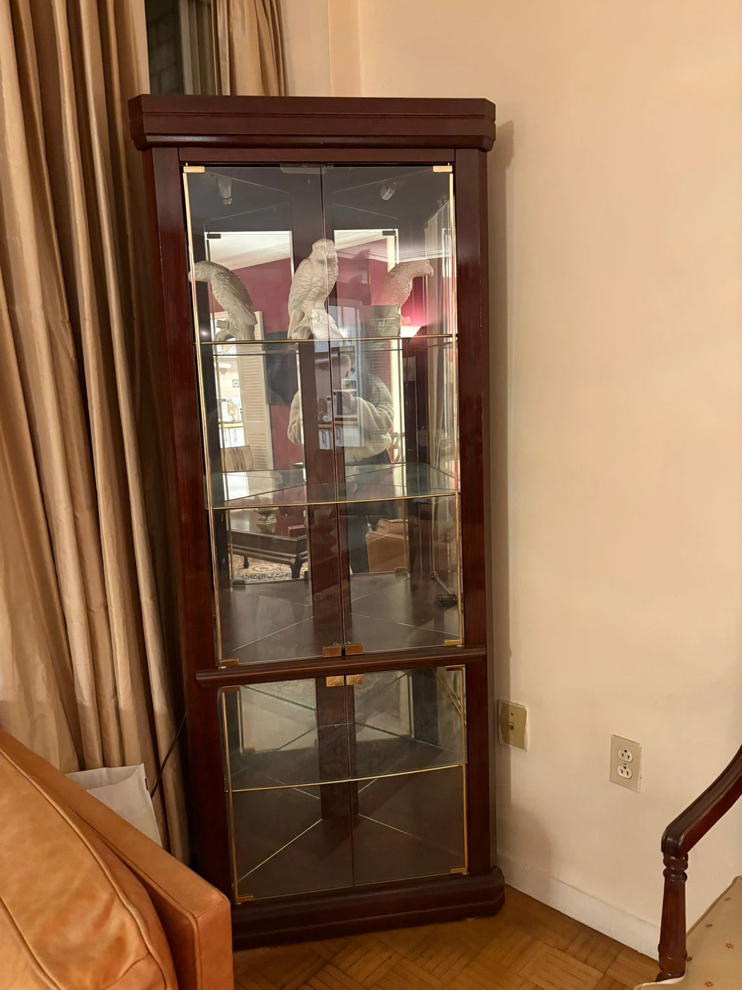 Corner Curio Display Cabinet
