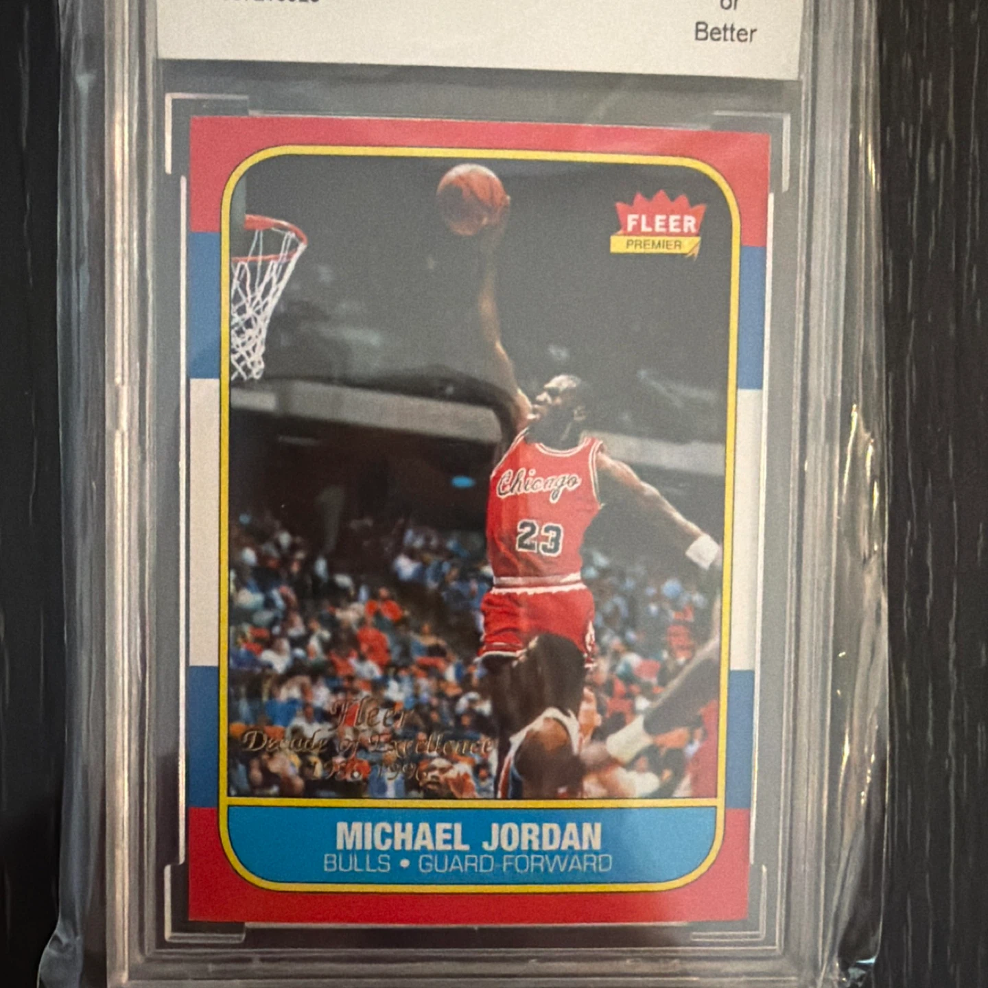 1996-97 Fleer Michael Jordan Decade of Excellence Card #4 BCCG10 - photo 4
