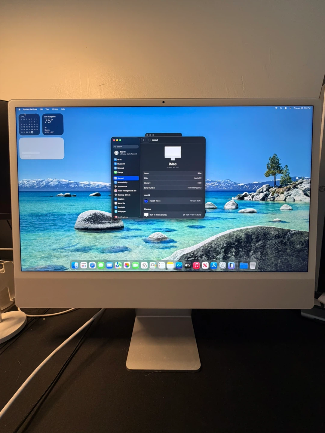 Apple iMac 24” M1 8GB 512GB Silver 2021 A2438