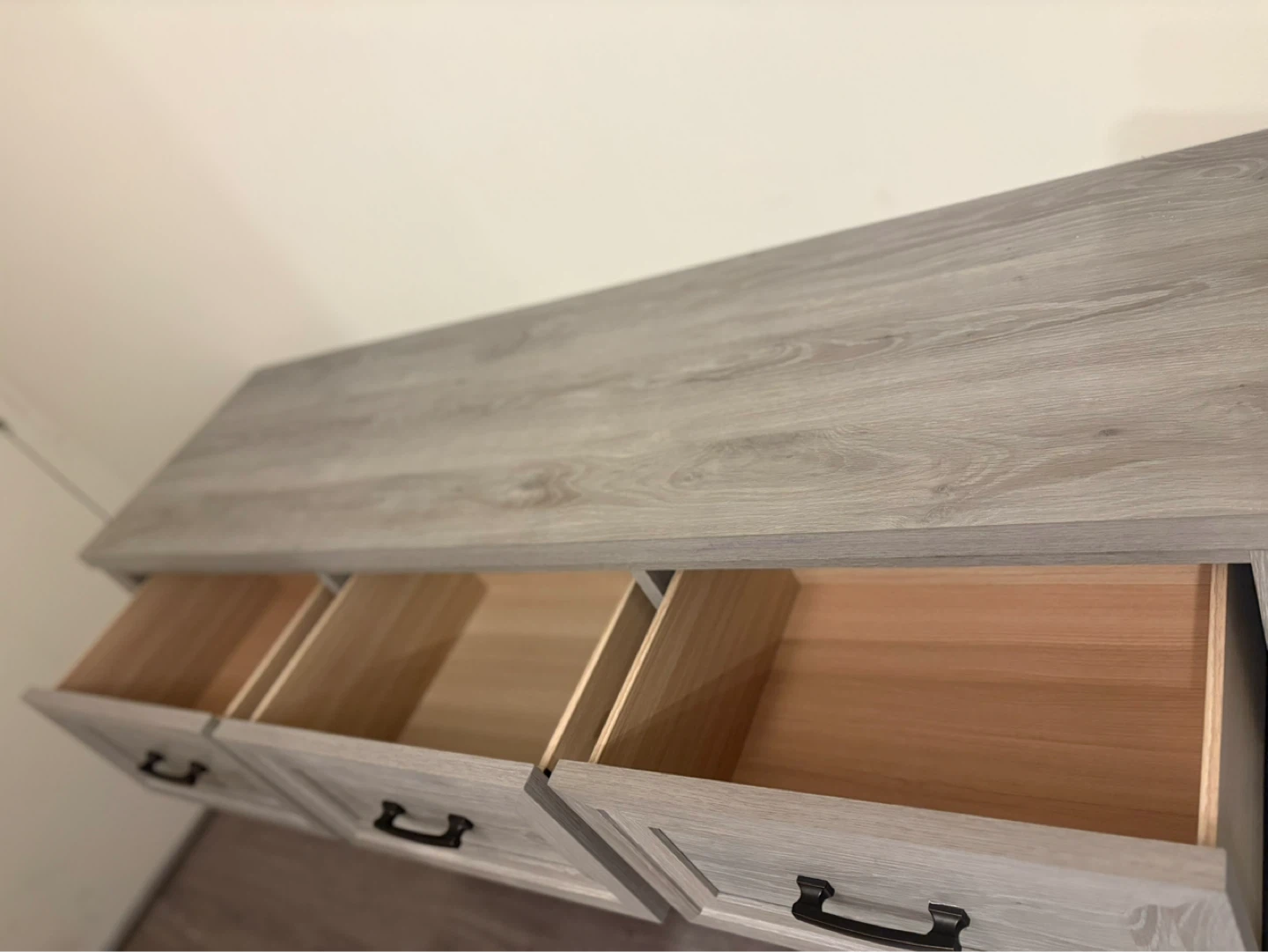 Grey Wood 7-Drawer Dresser - photo 3