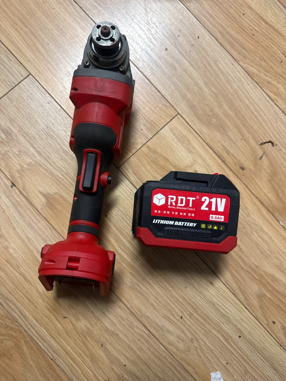 RDT 21V Cordless Angle Grinder with 6.0Ah Lithium Battery - photo 2