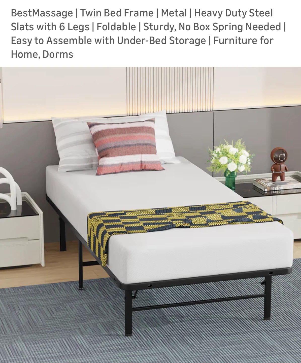 Twin size bed frame - photo 3