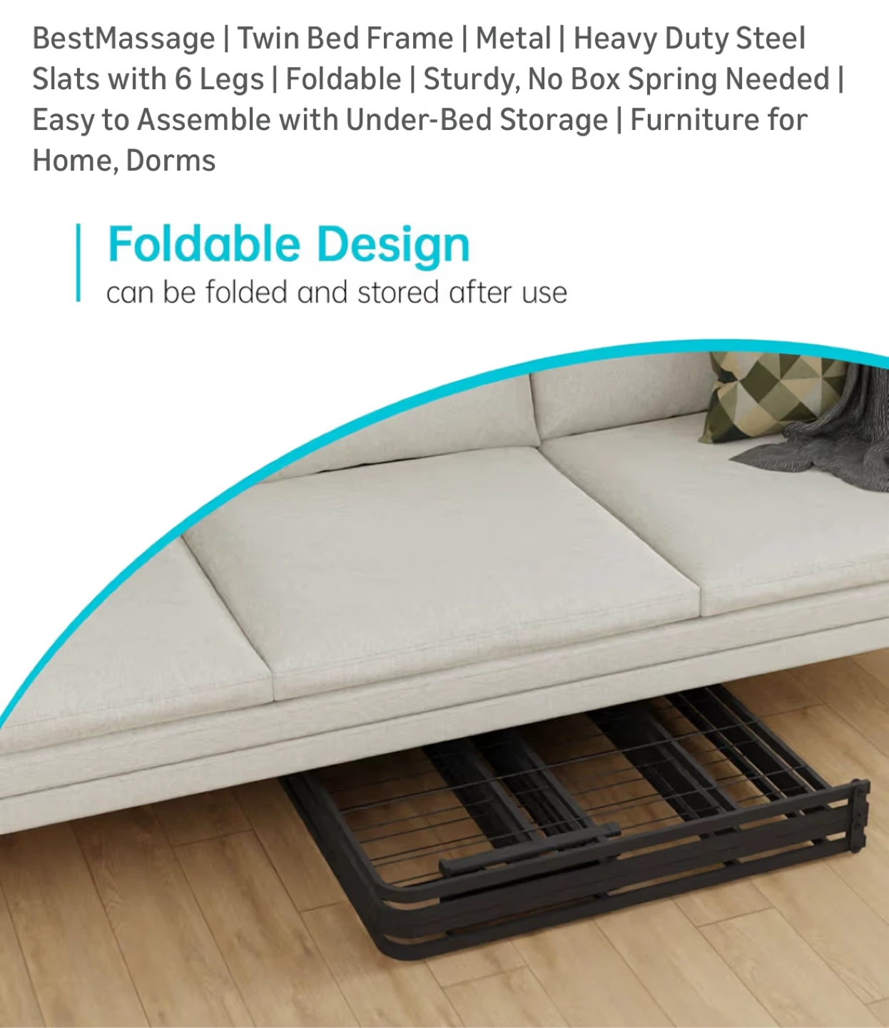 Twin size bed frame - photo 5