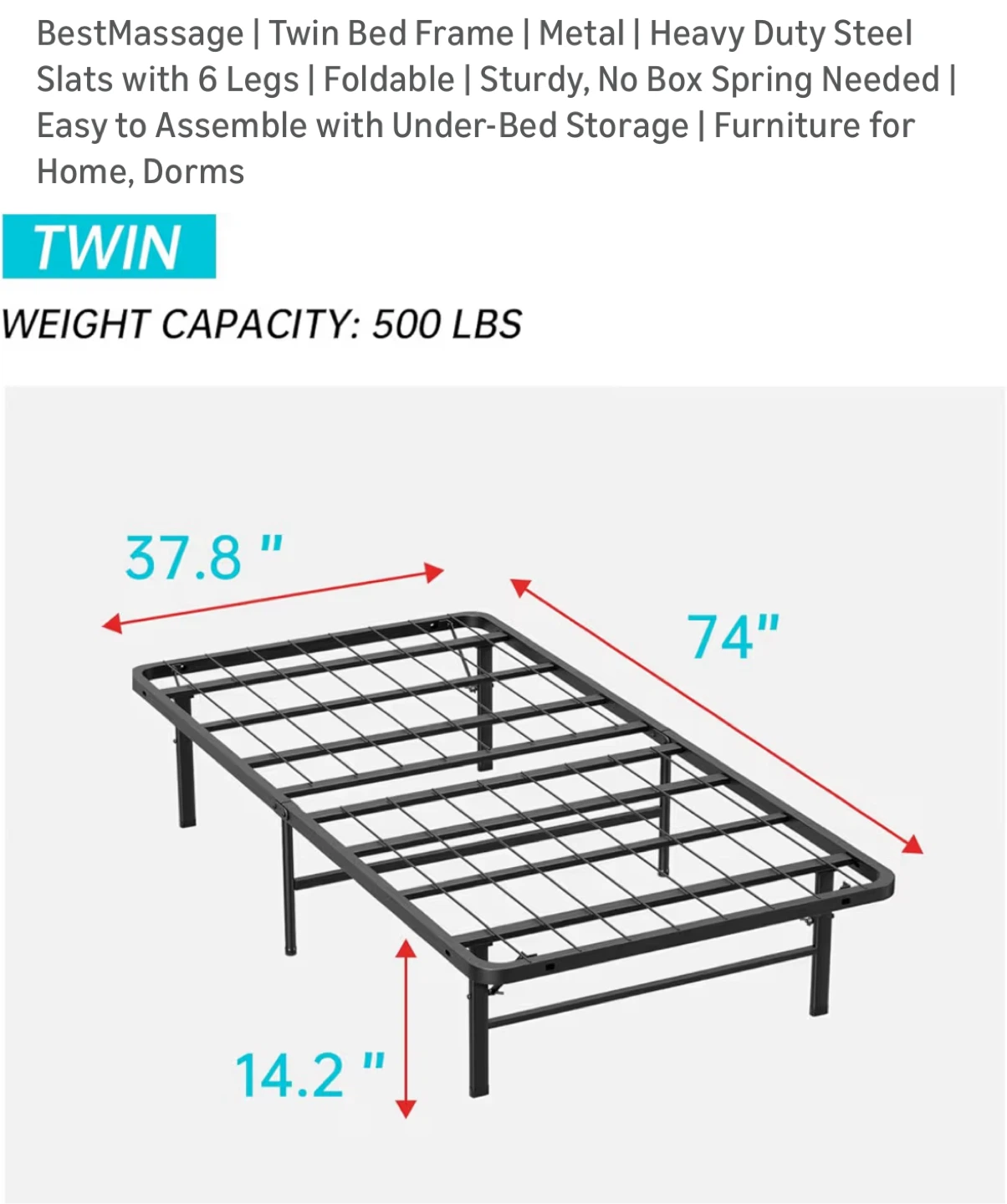 Twin size bed frame - photo 2