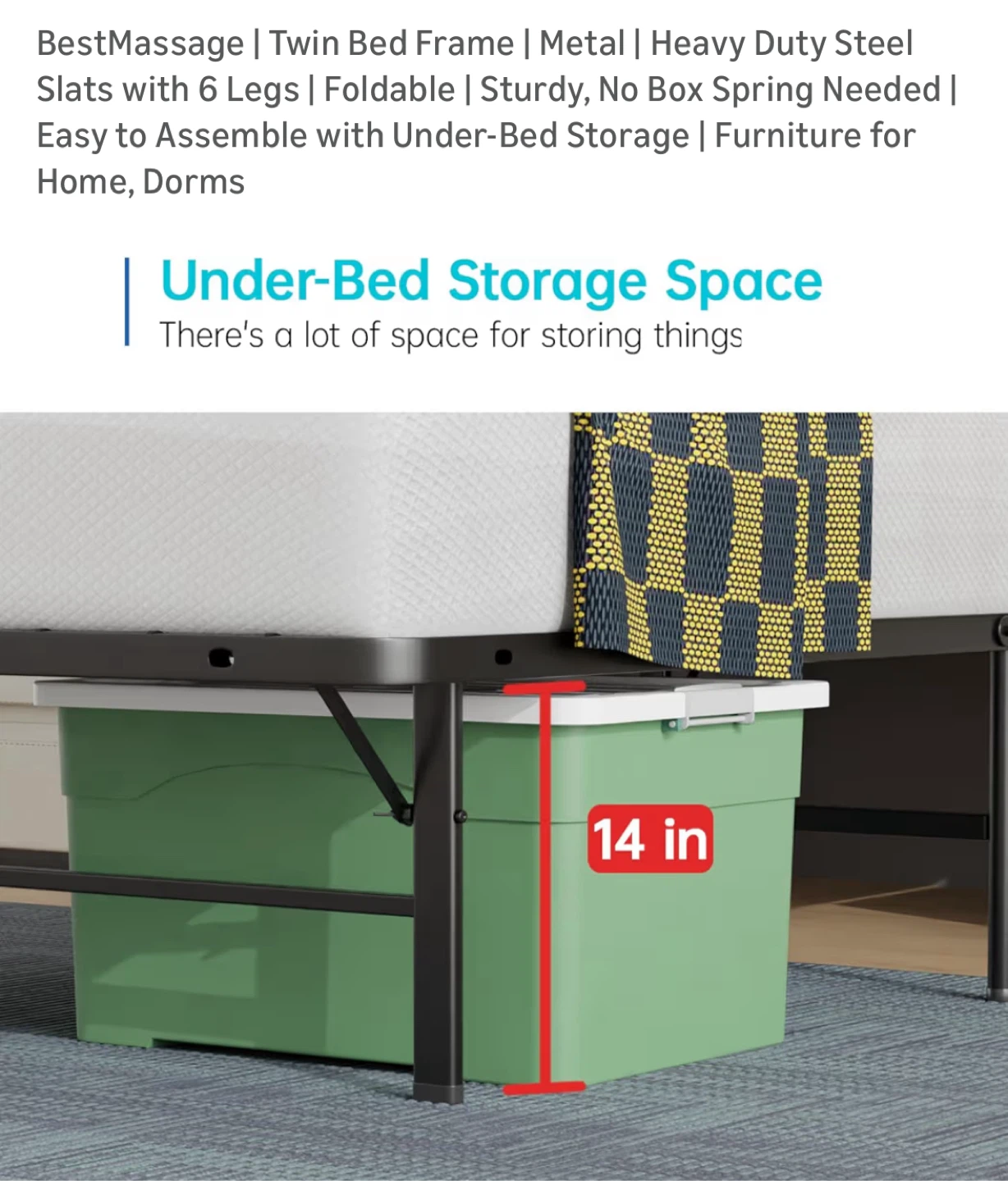 Twin size bed frame - photo 4