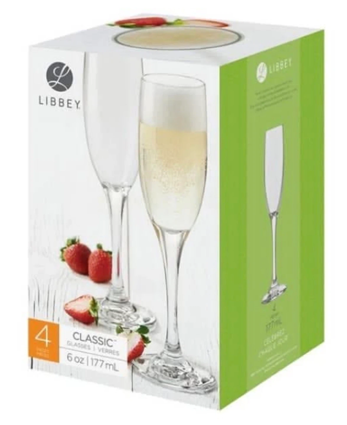 Libbey Classic Champagne Flutes - Set of 4