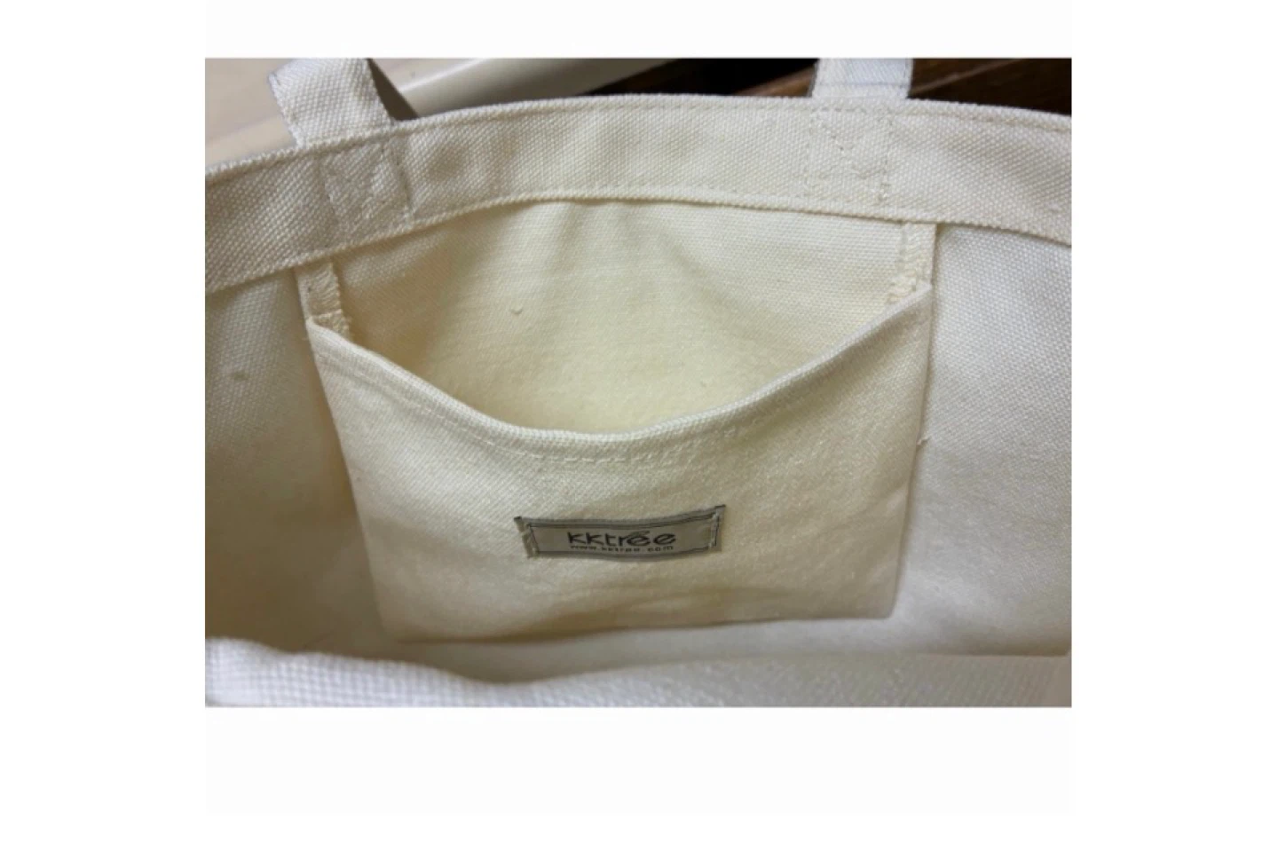 Kktree Canvas Tote Bag with Graphic Print - photo 3