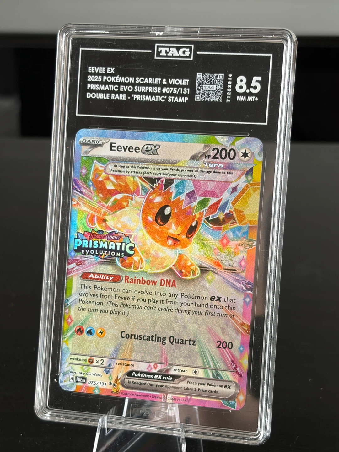 TAG Graded 8.5 NM/MT+ Eevee ex