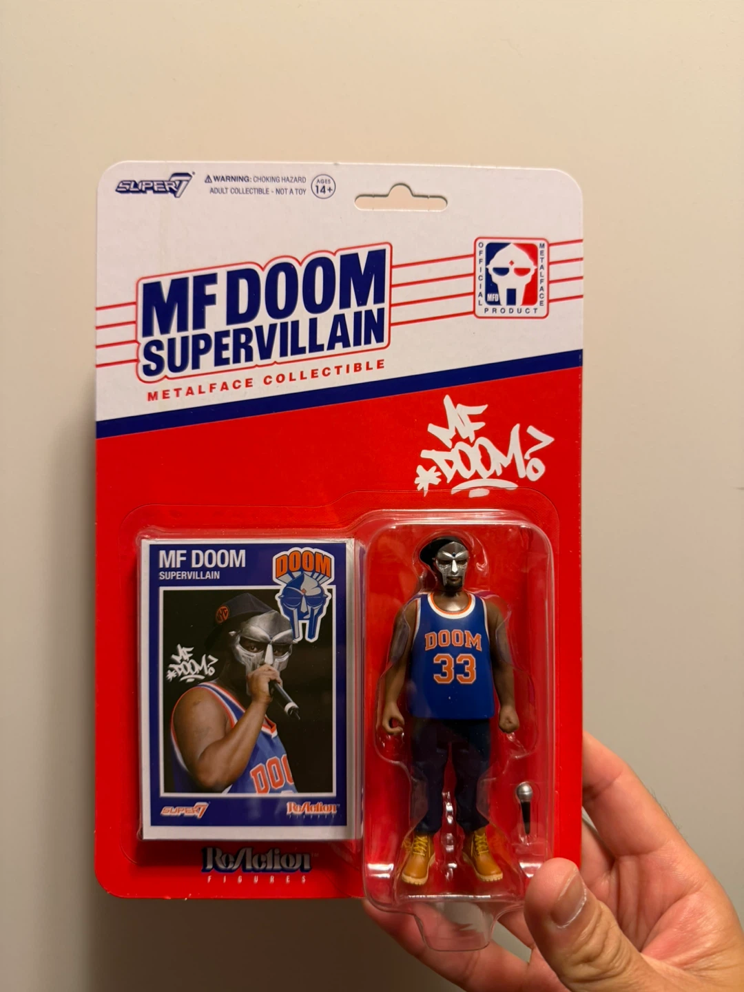 Super7 MF DOOM Supervillain Metal Face Collectible Figure