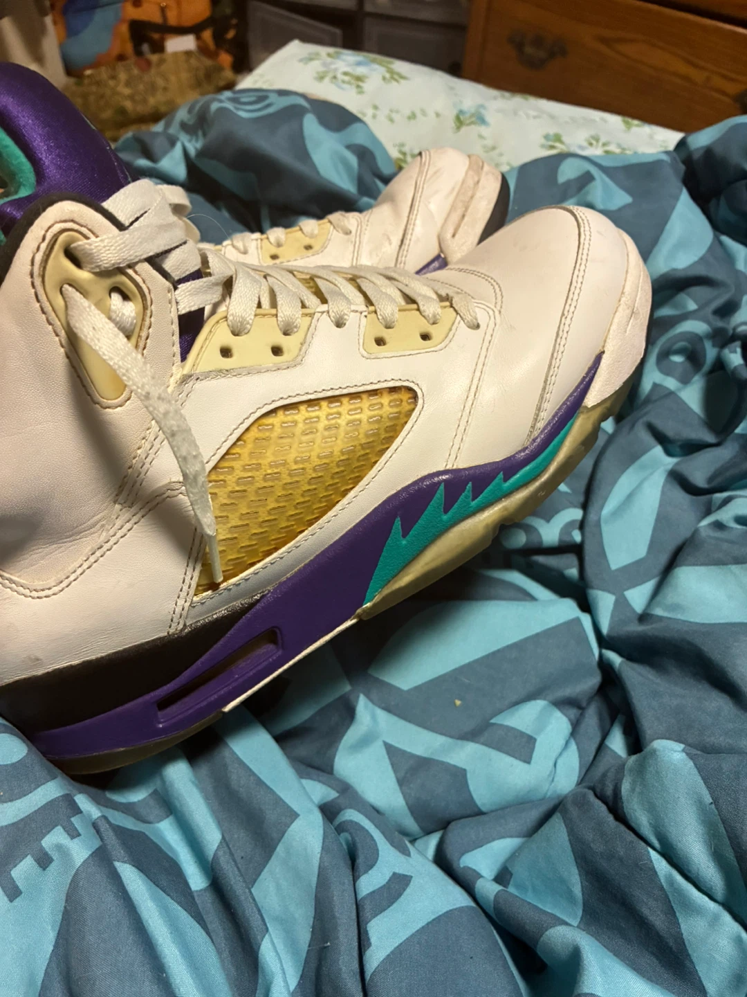 Air Jordan 5 "Grape" Sneakers - photo 2