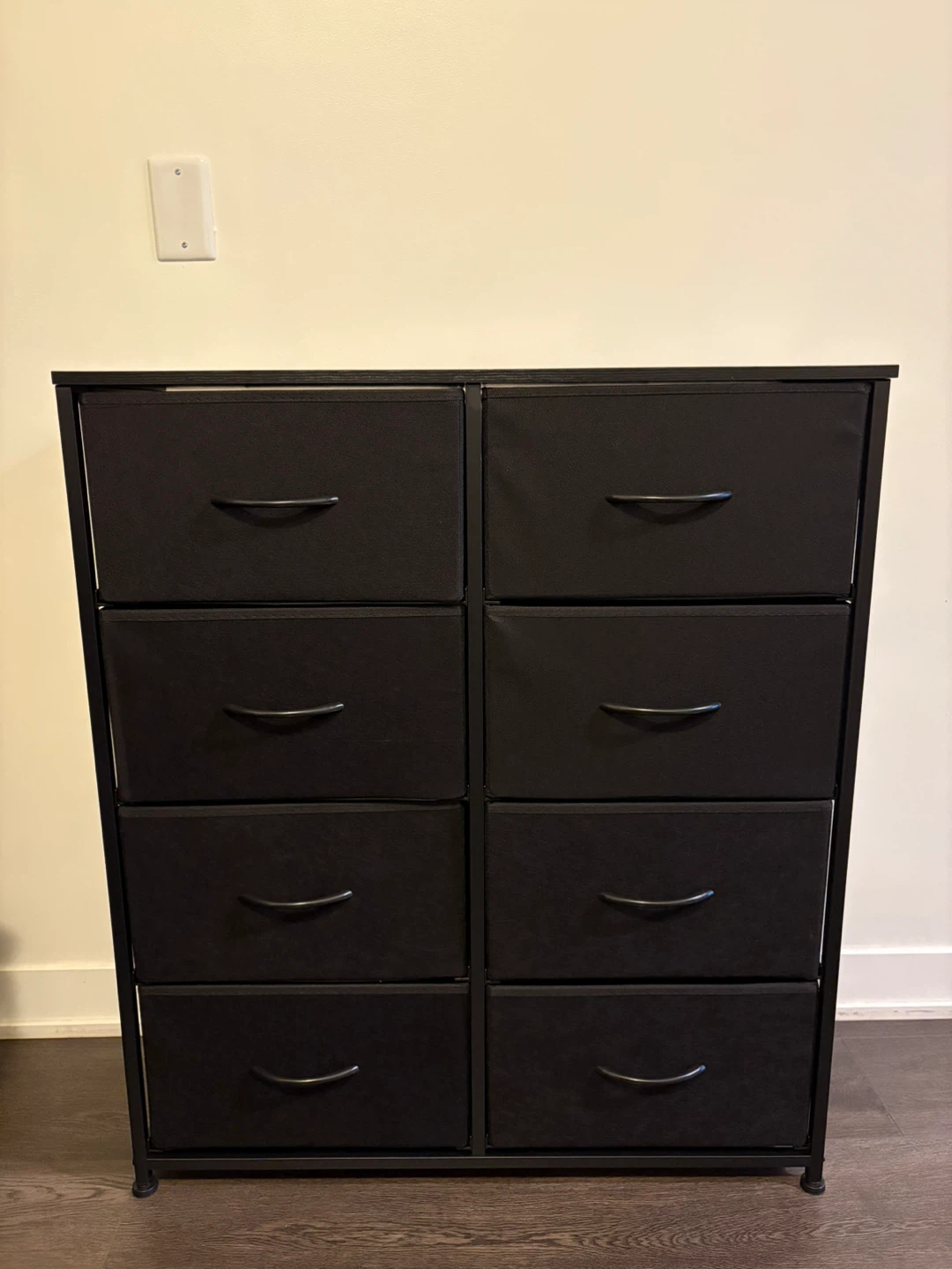 Black 8-Drawer Fabric Dresser - photo 3