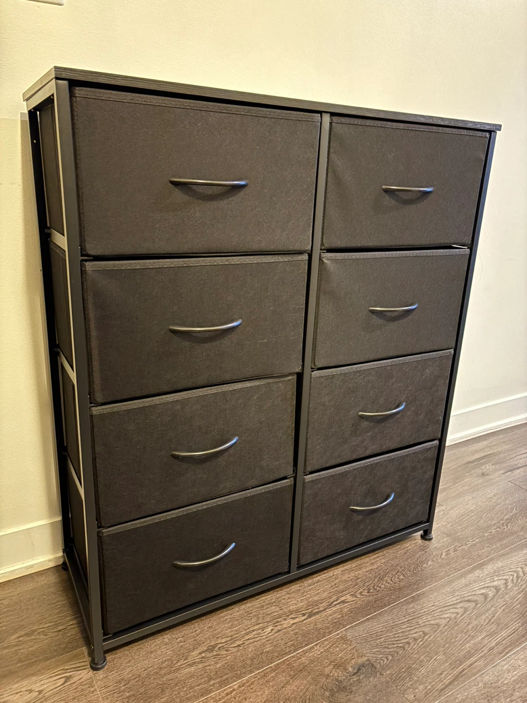 Black 8-Drawer Fabric Dresser - photo 2