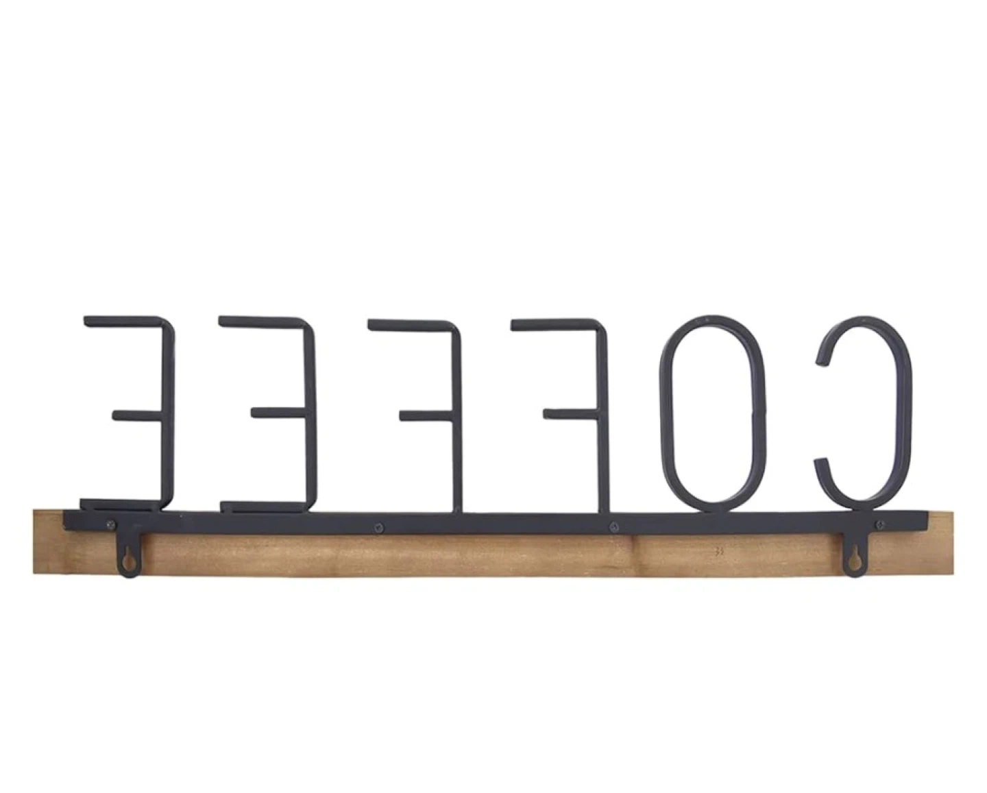 COFFEE Sign with 5 Hooks - photo 3