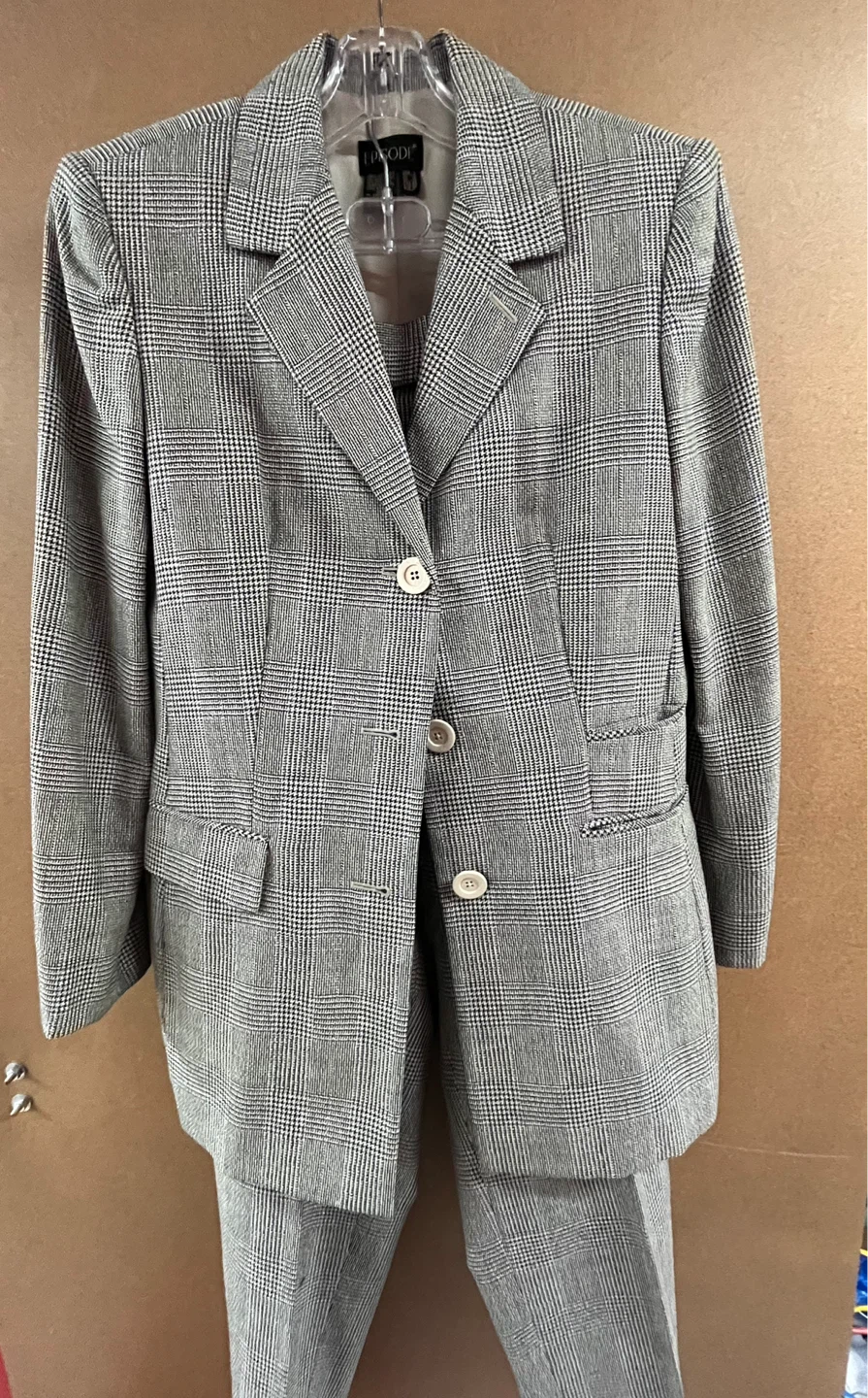 Episode Women's Plaid Blazer and Pants Suit - photo 2