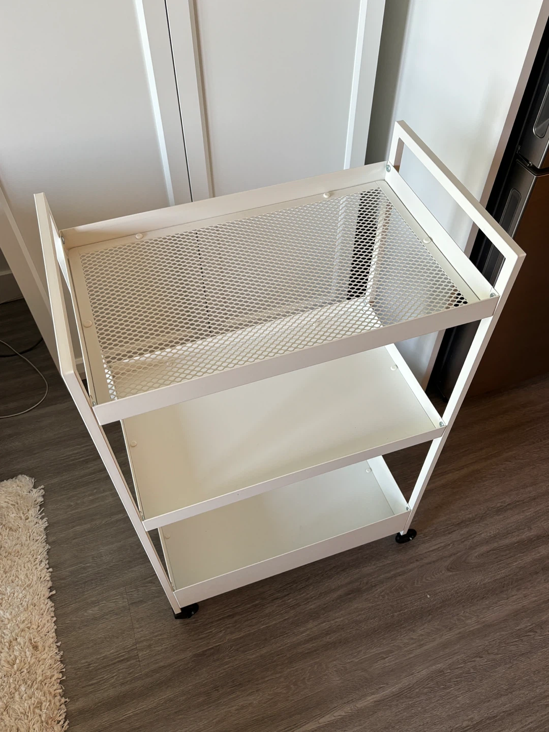 IKEA White 3-Tier Rolling Cart - photo 2