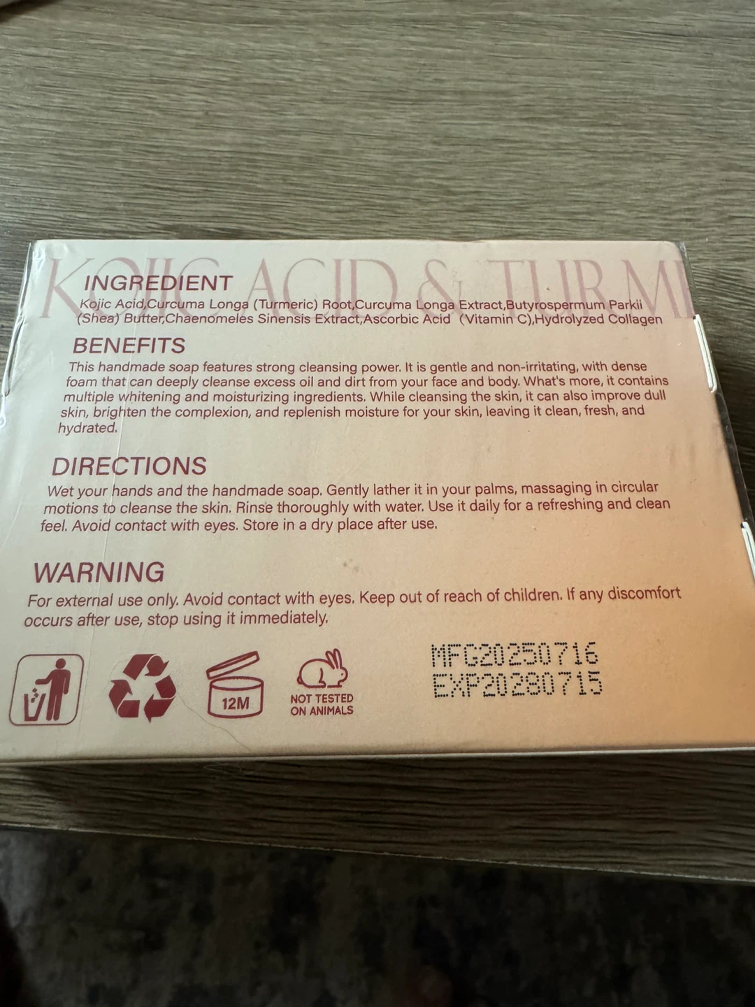 Kojic Acid & Turmeric Brightening Soap - 2 Soaps - photo 2