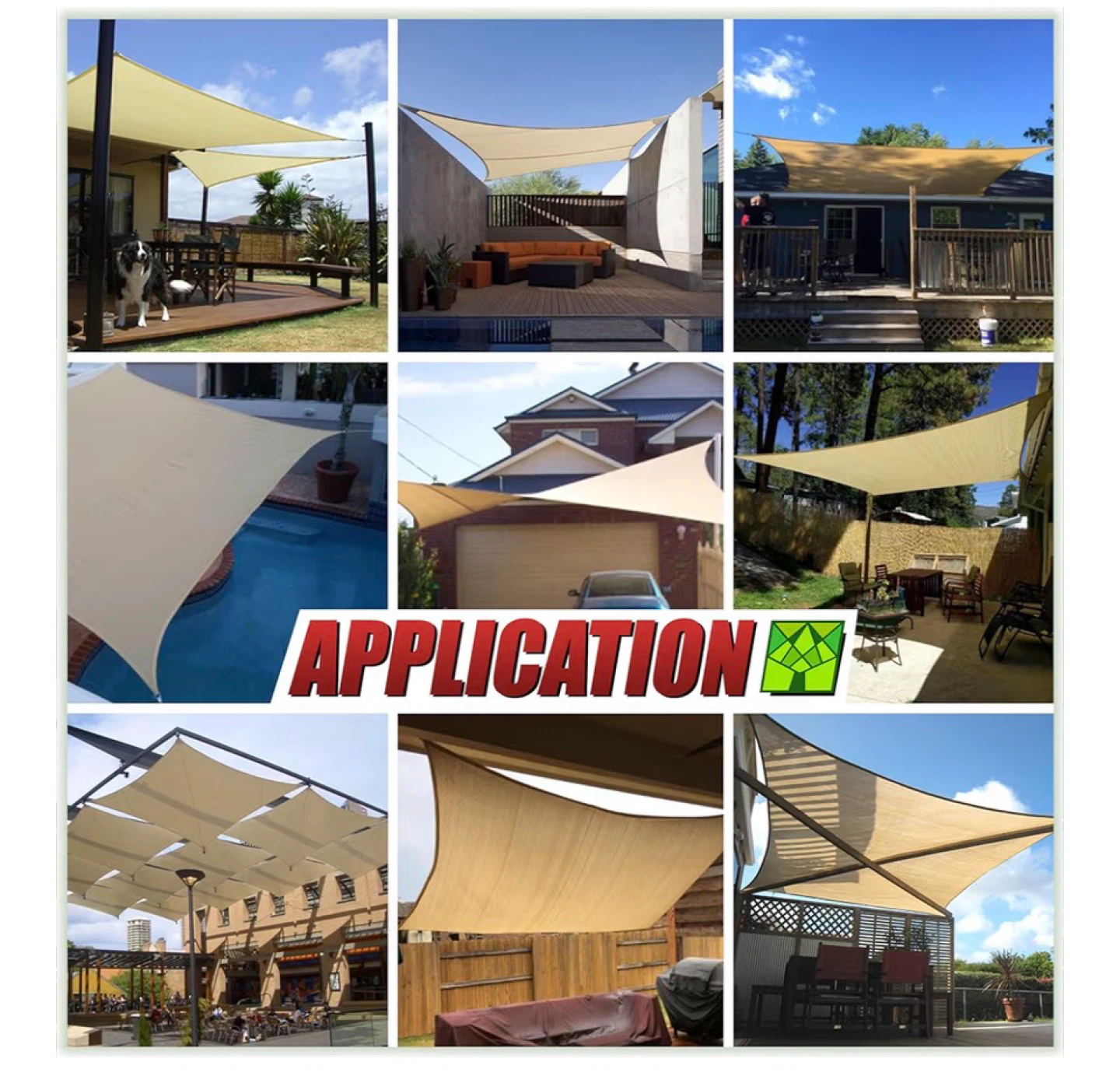 Colourtree Shade Sail Canopy 95% UV Blockage - photo 5