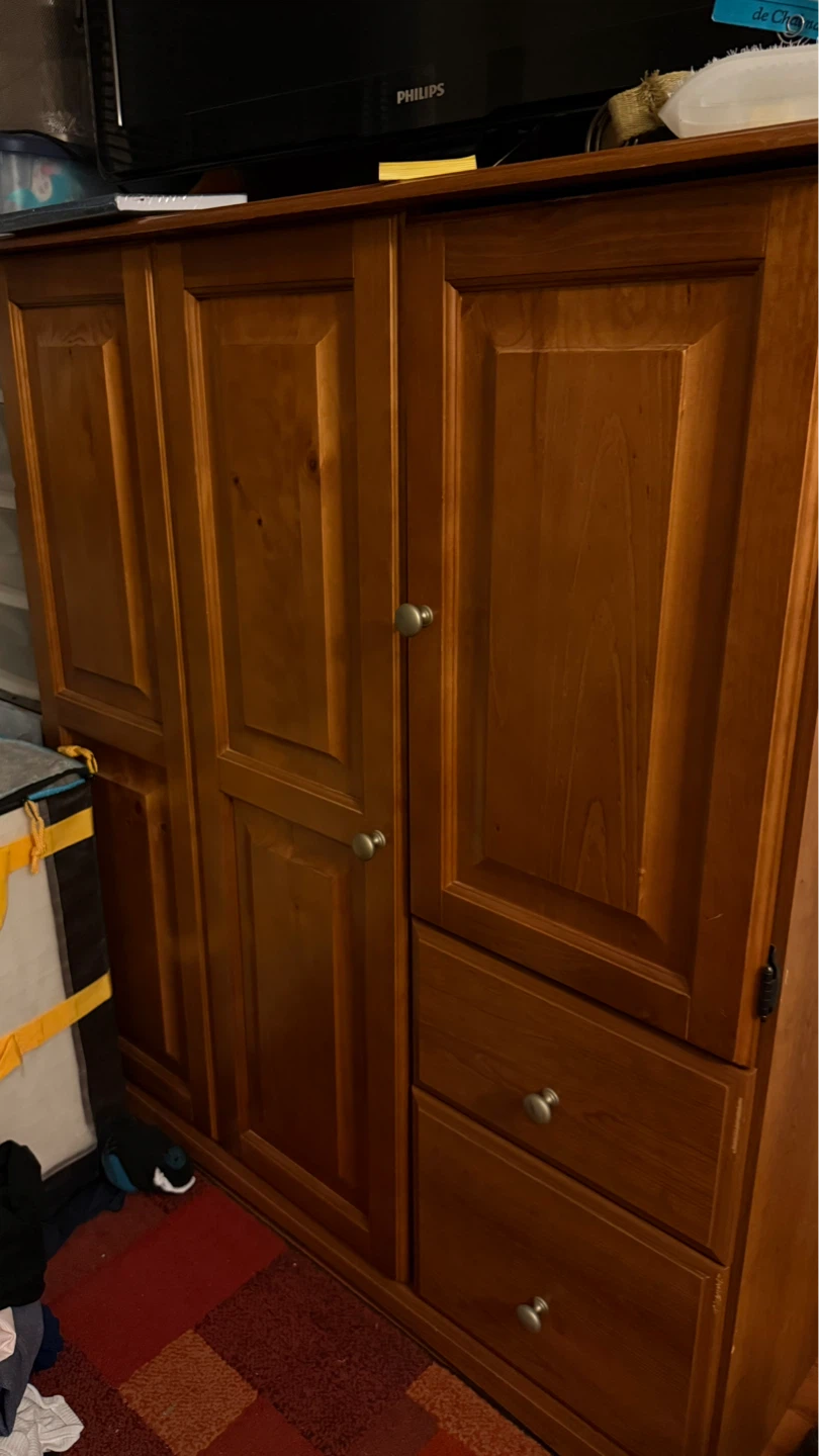 Wooden Wardrobe with Drawers - photo 5