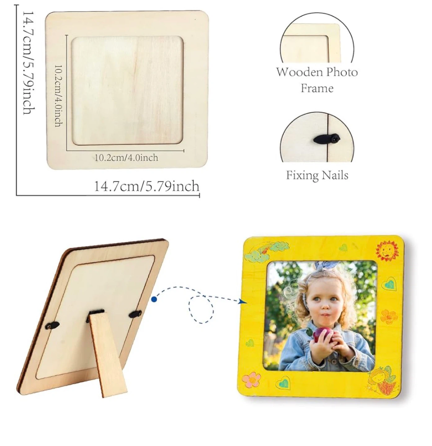 Kololo Frame Painting Kit for Kids - 6 Picture Frames & Paints - photo 4