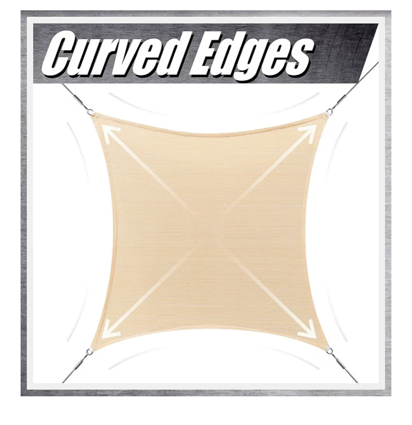 Sun Shade Sail Square 95% UV Blockage - photo 4