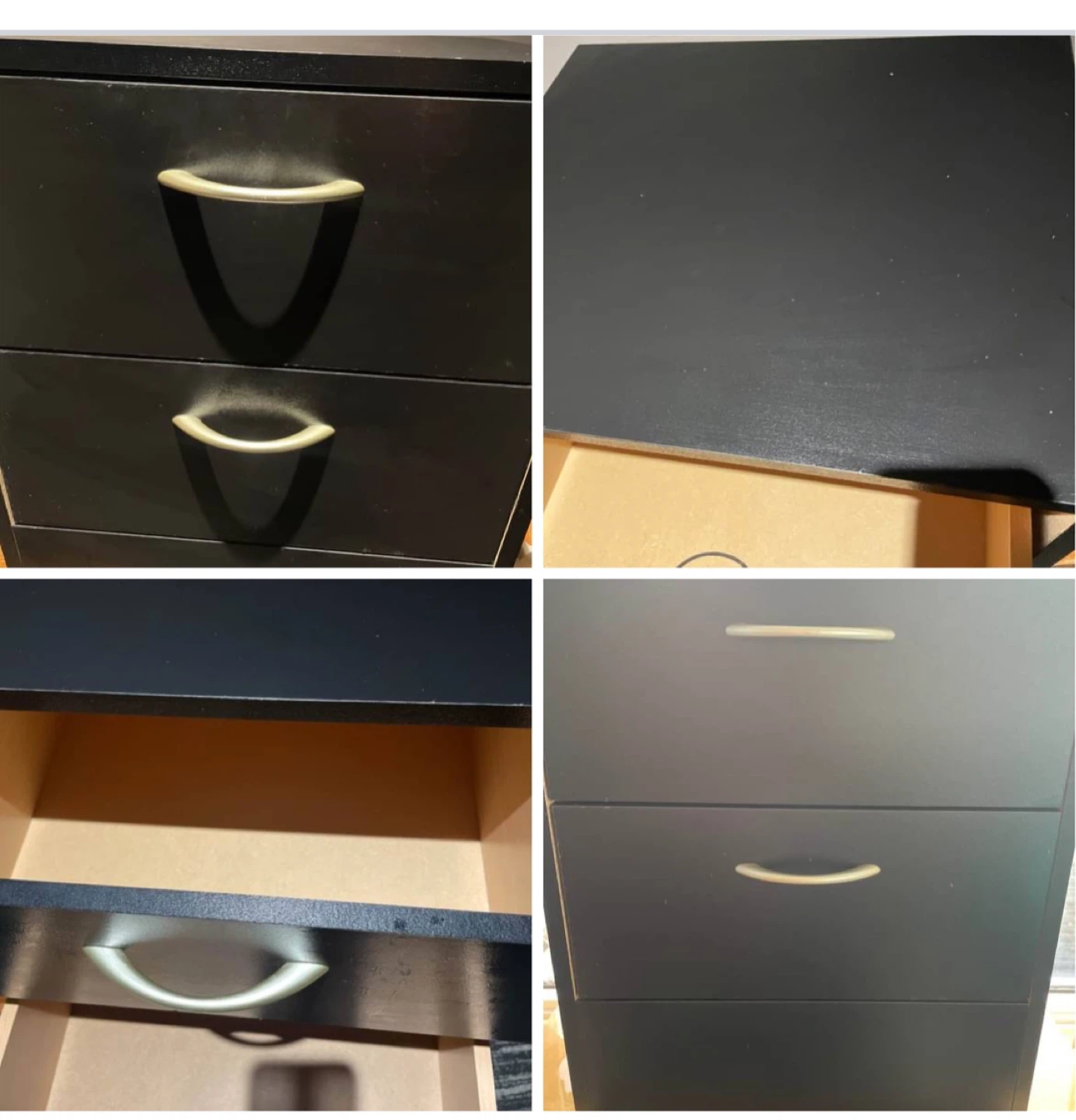 Black 3-Drawer Dresser