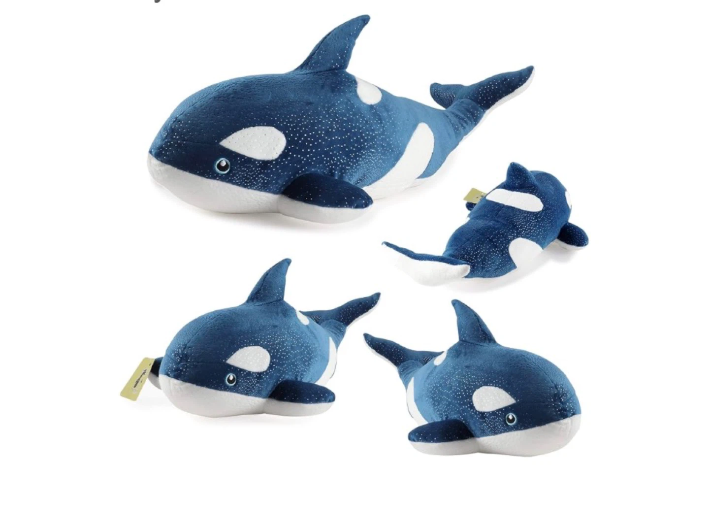 Blue Orca Killer Whale Plush Toy - photo 3