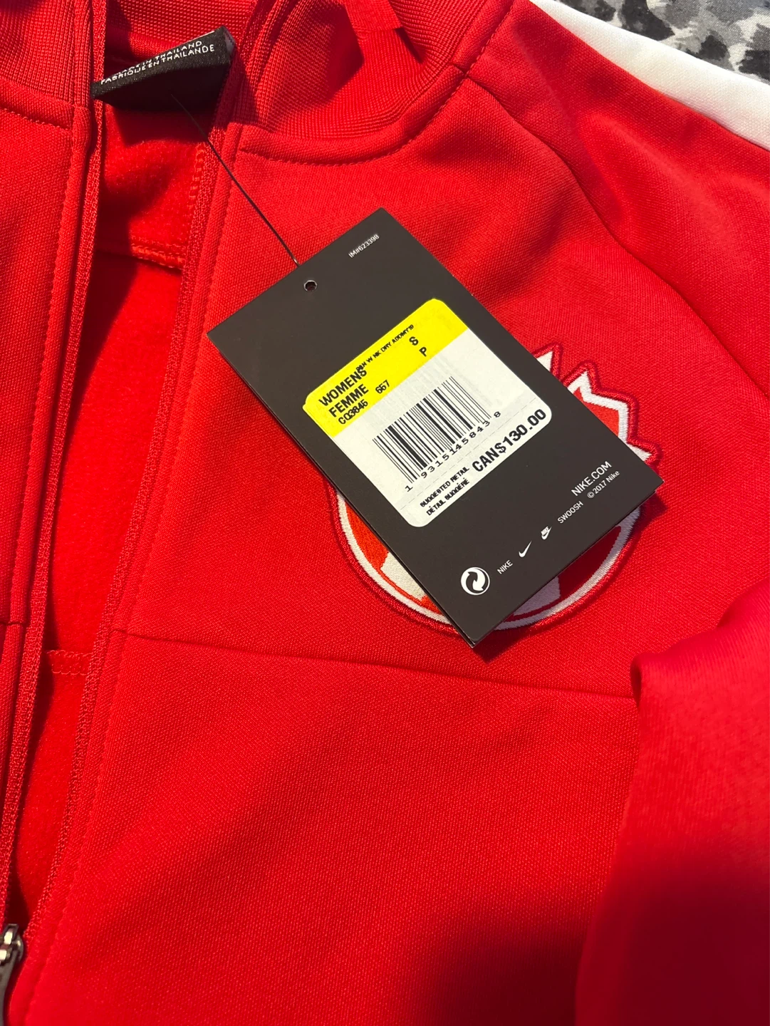 Nike Women's Track Jacket - Red - Size S - photo 2
