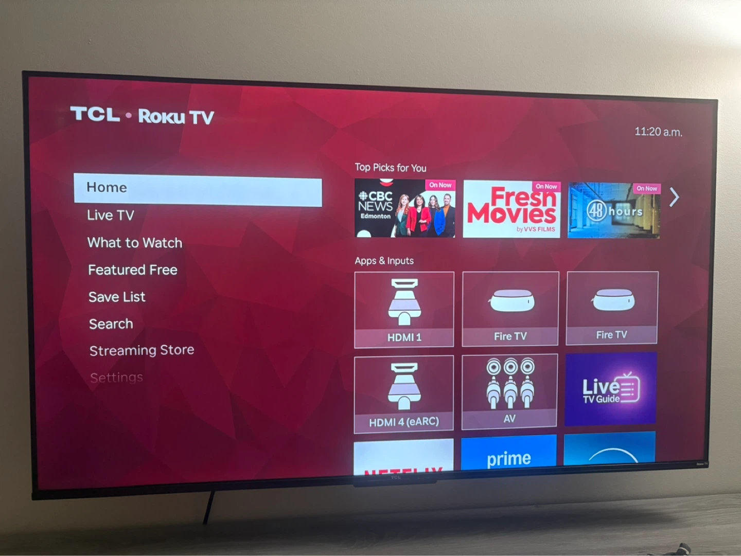 TCL Roku TV 50”
