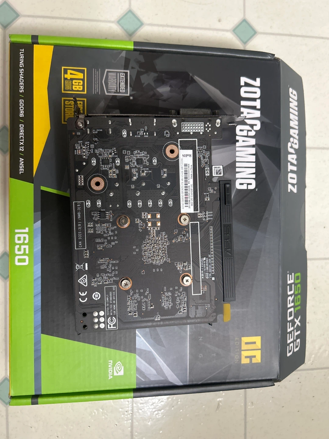 Zotac GAMING GeForce GTX 1650 4GB GDDR5 Graphics Card