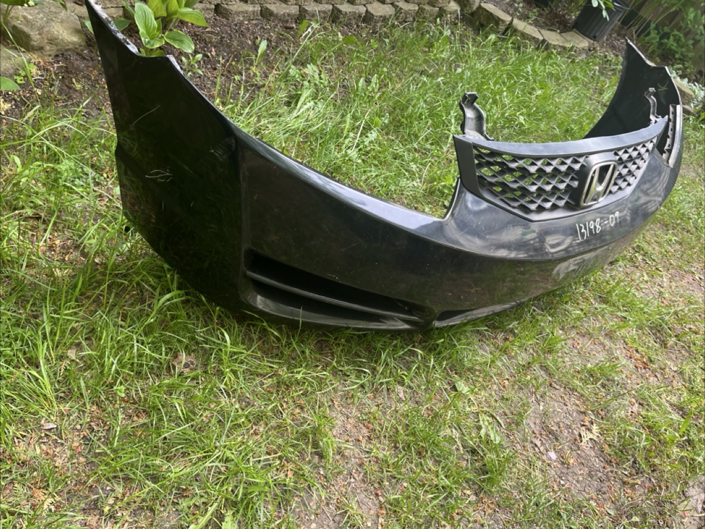 Black Honda Front Bumper Сover and Grille - photo 4