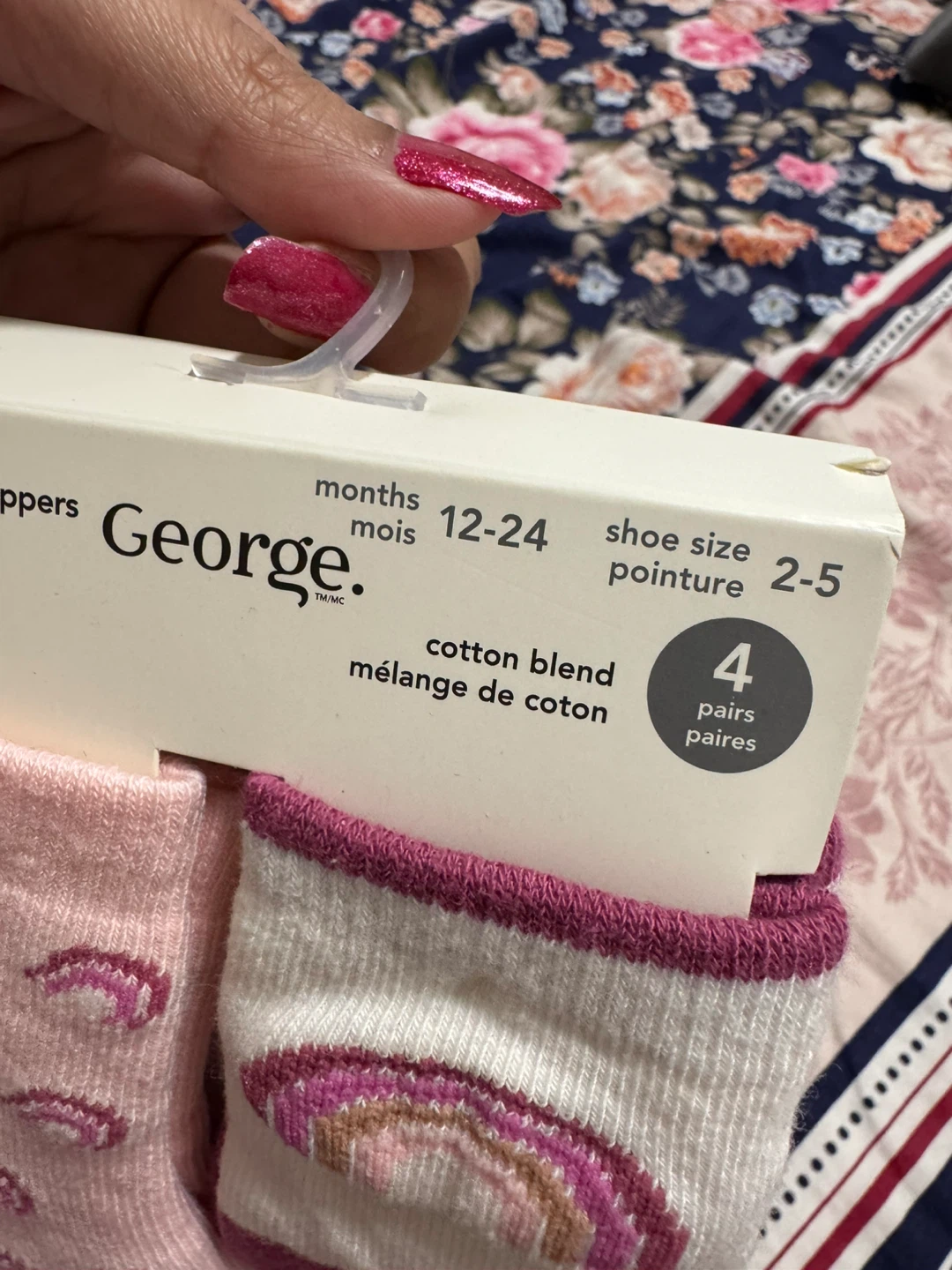 George Infant Crew Socks with Grippers (12-24 Months) - photo 4