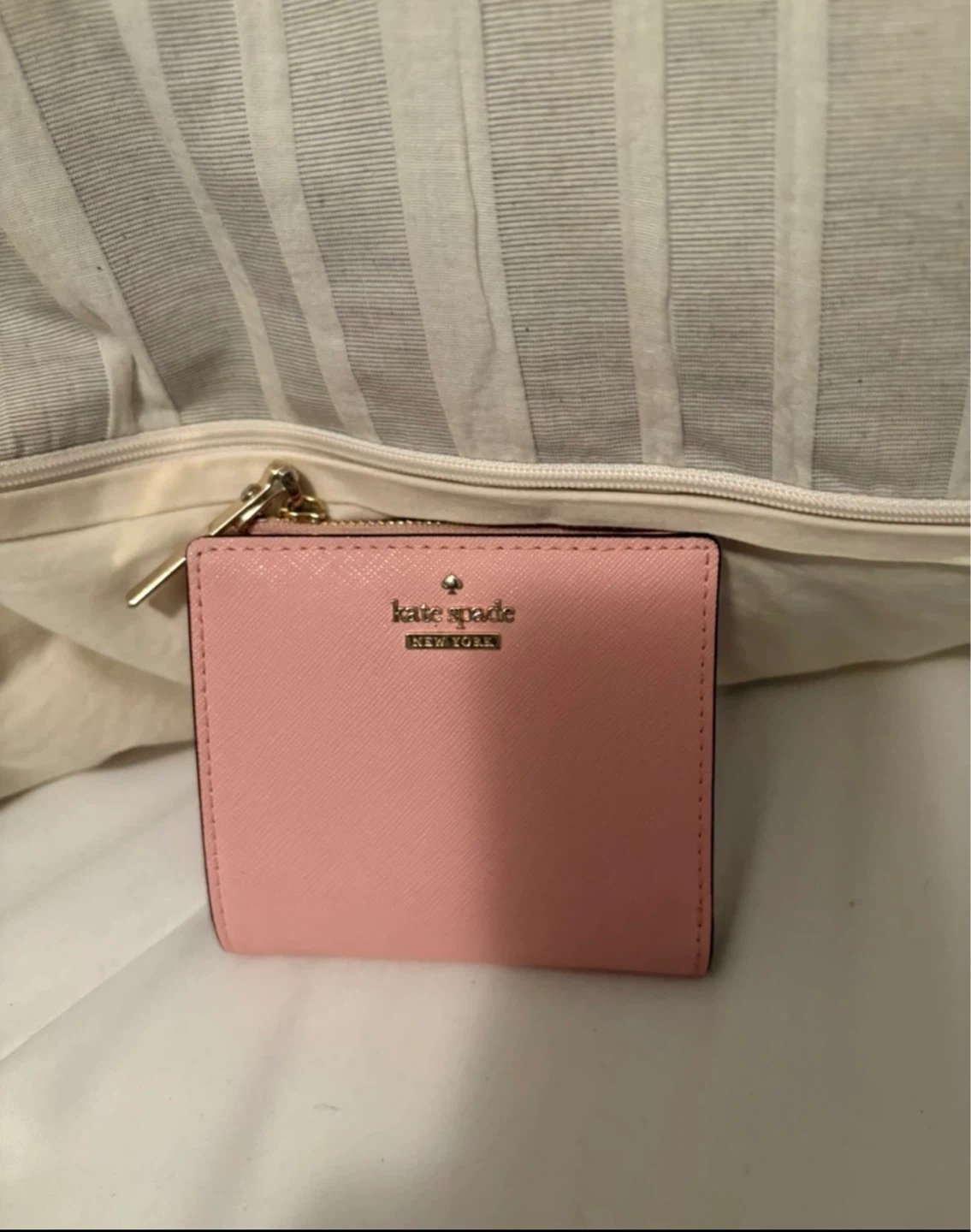 Kate Spade Pink Leather Bi-Fold Wallet