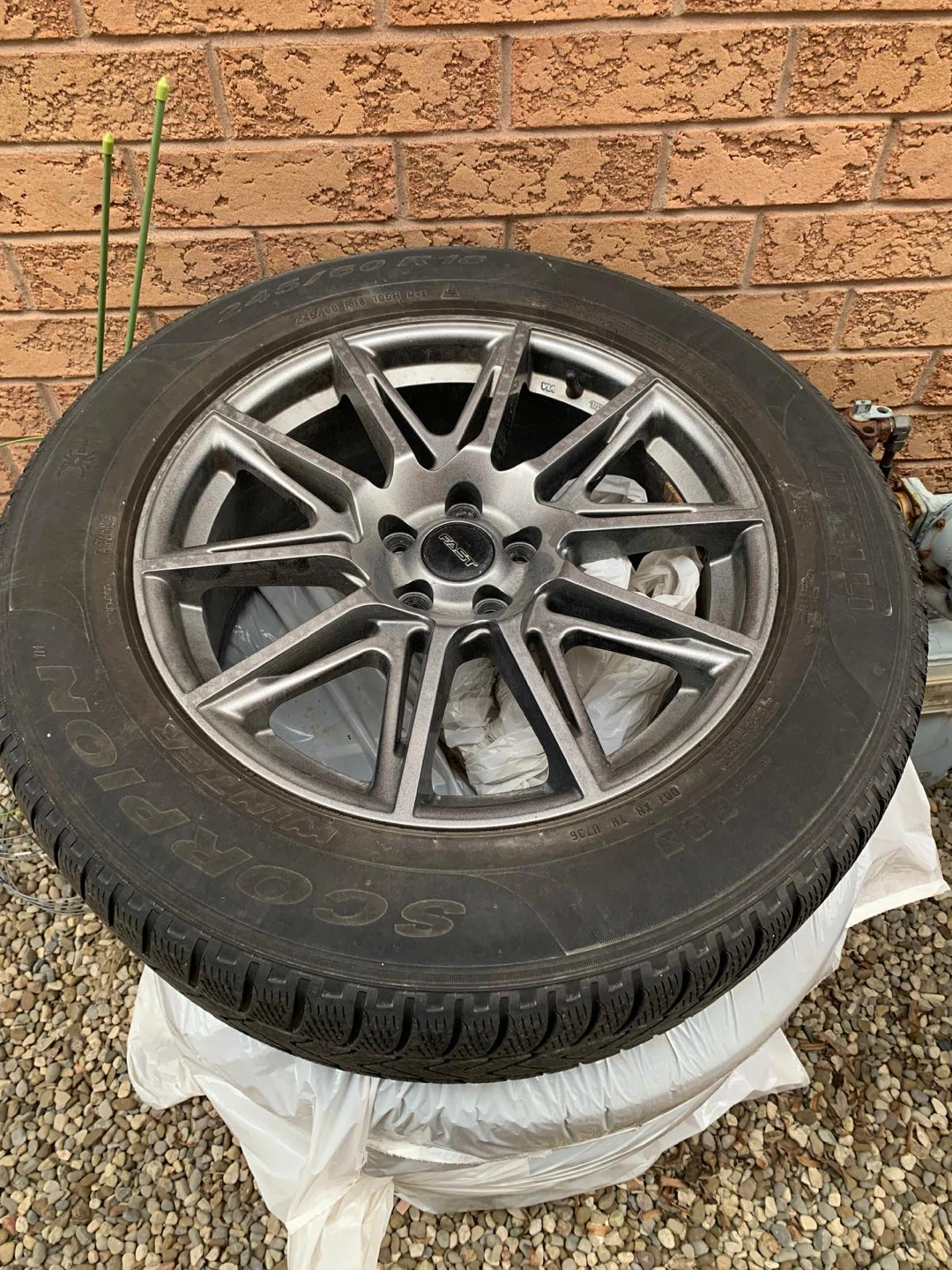 Winter tires with rims