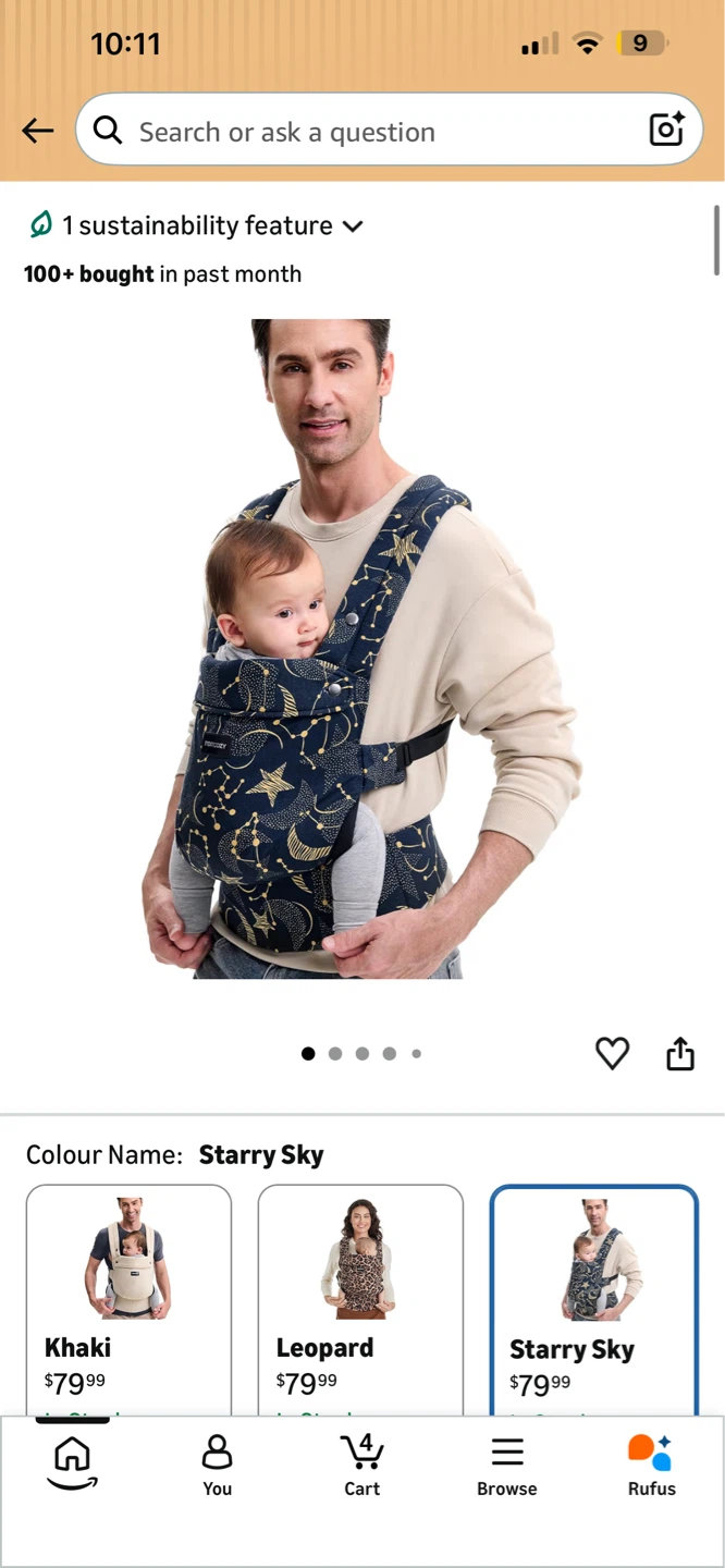 Momcozy Baby Carrier Newborn to Toddler - Starry Sky