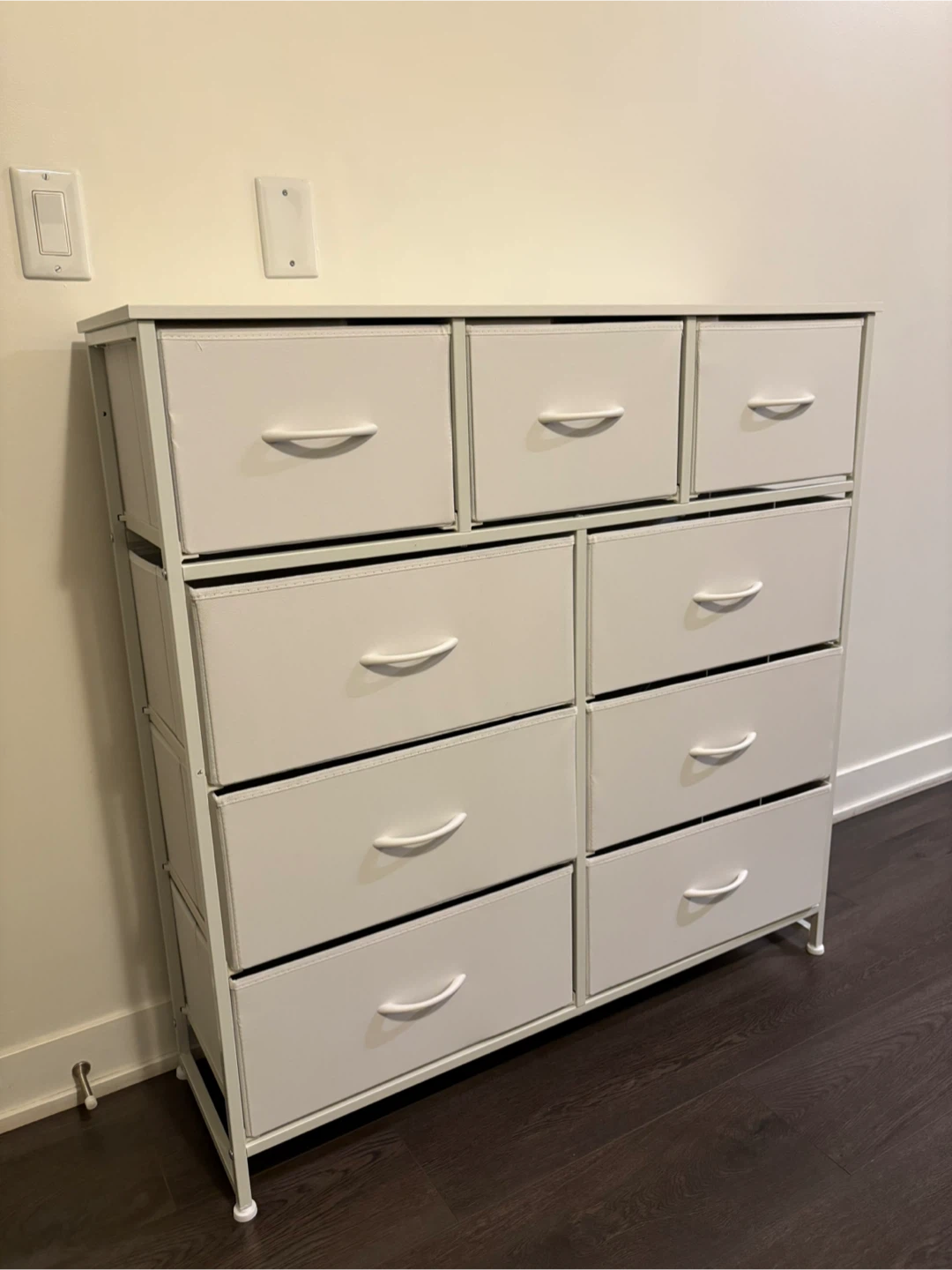 White Fabric Organizer