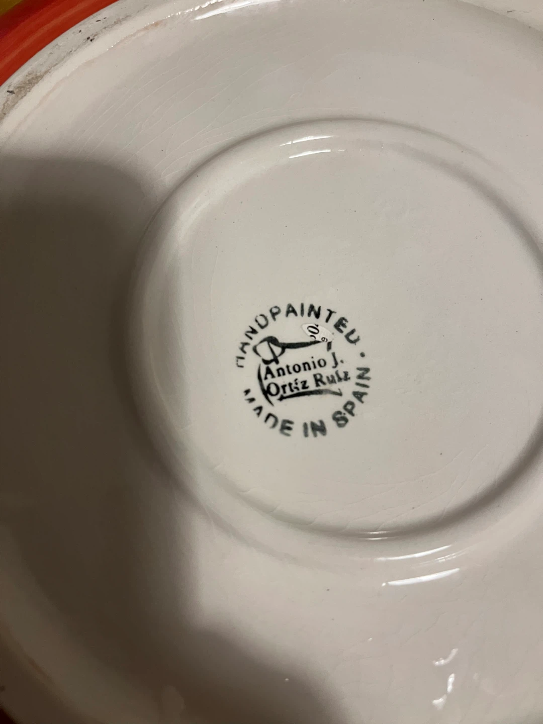 Antonio J. Ortiz Ruiz Handpainted Bowl - photo 5