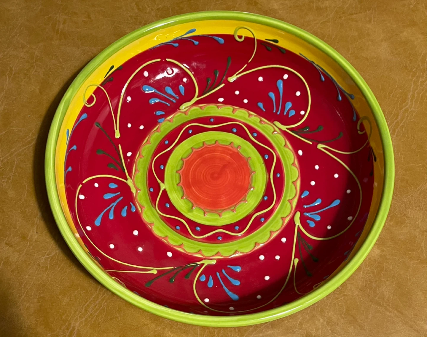 Antonio J. Ortiz Ruiz Handpainted Bowl
