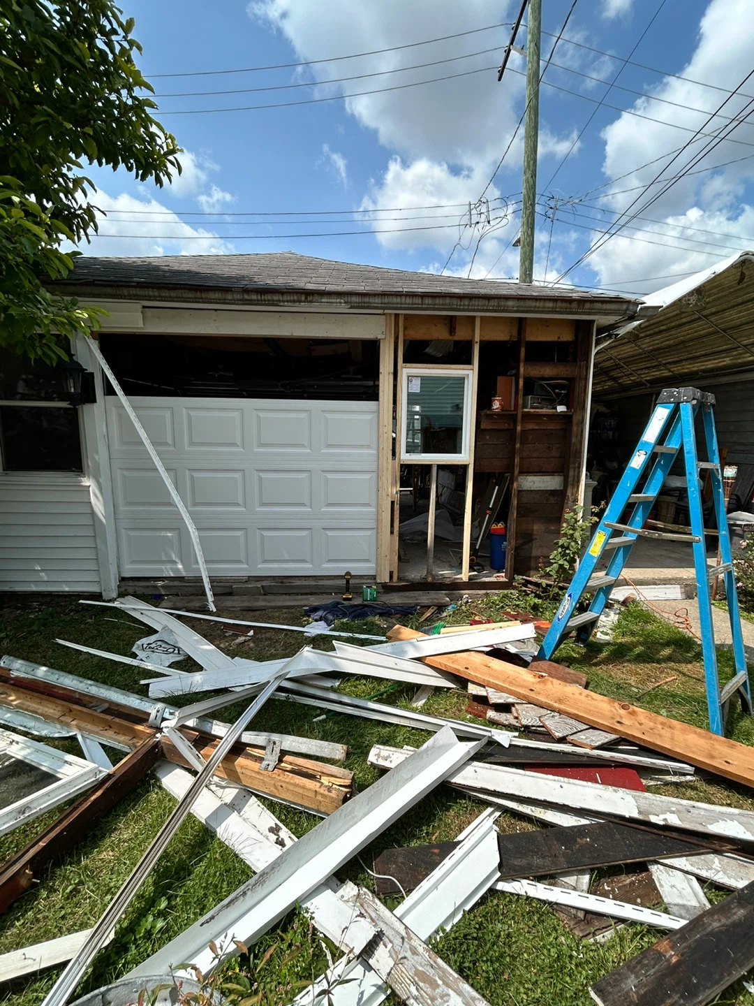 White Panel Garage Door - photo 2