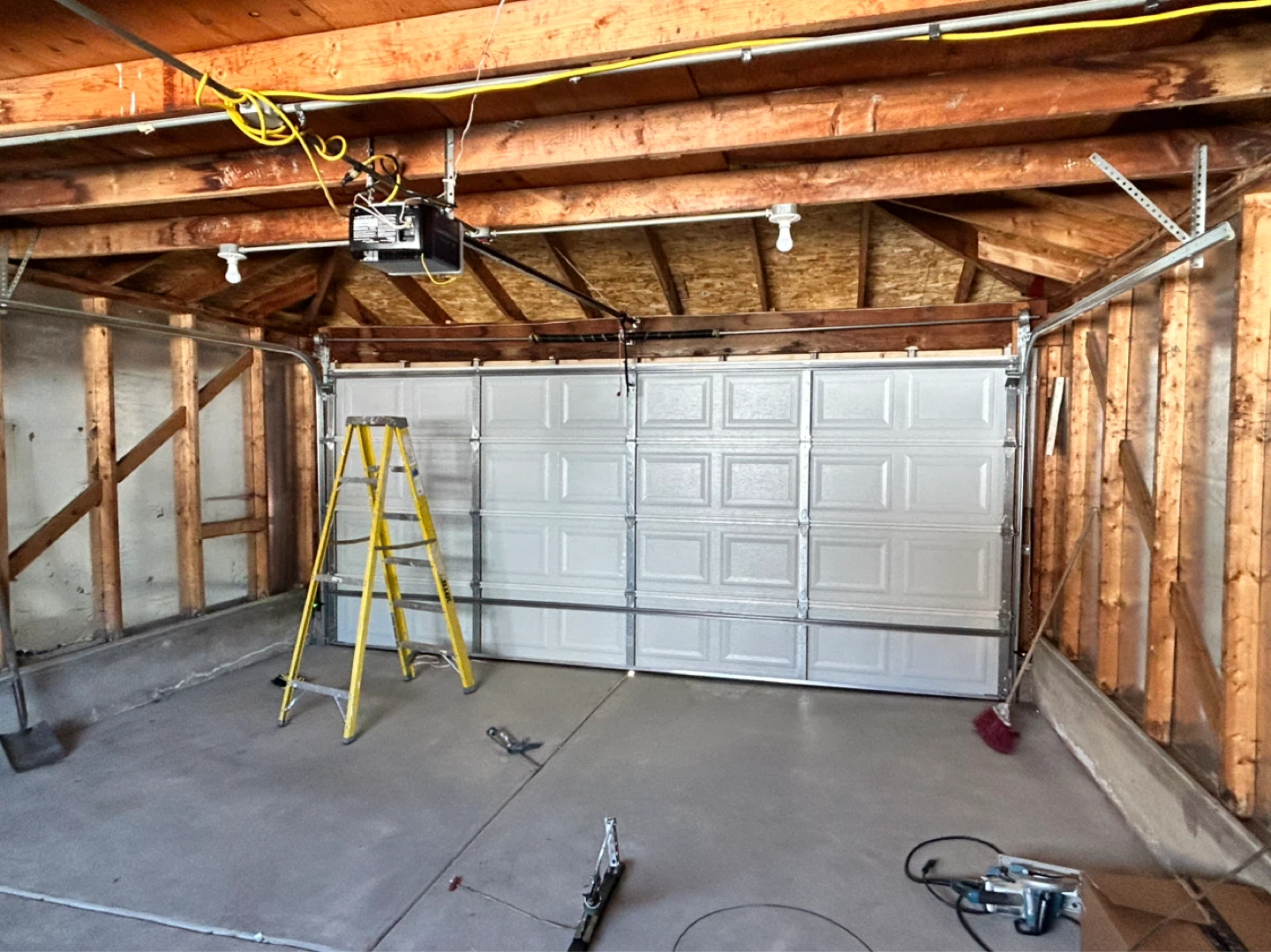 White Panel Garage Door - photo 5