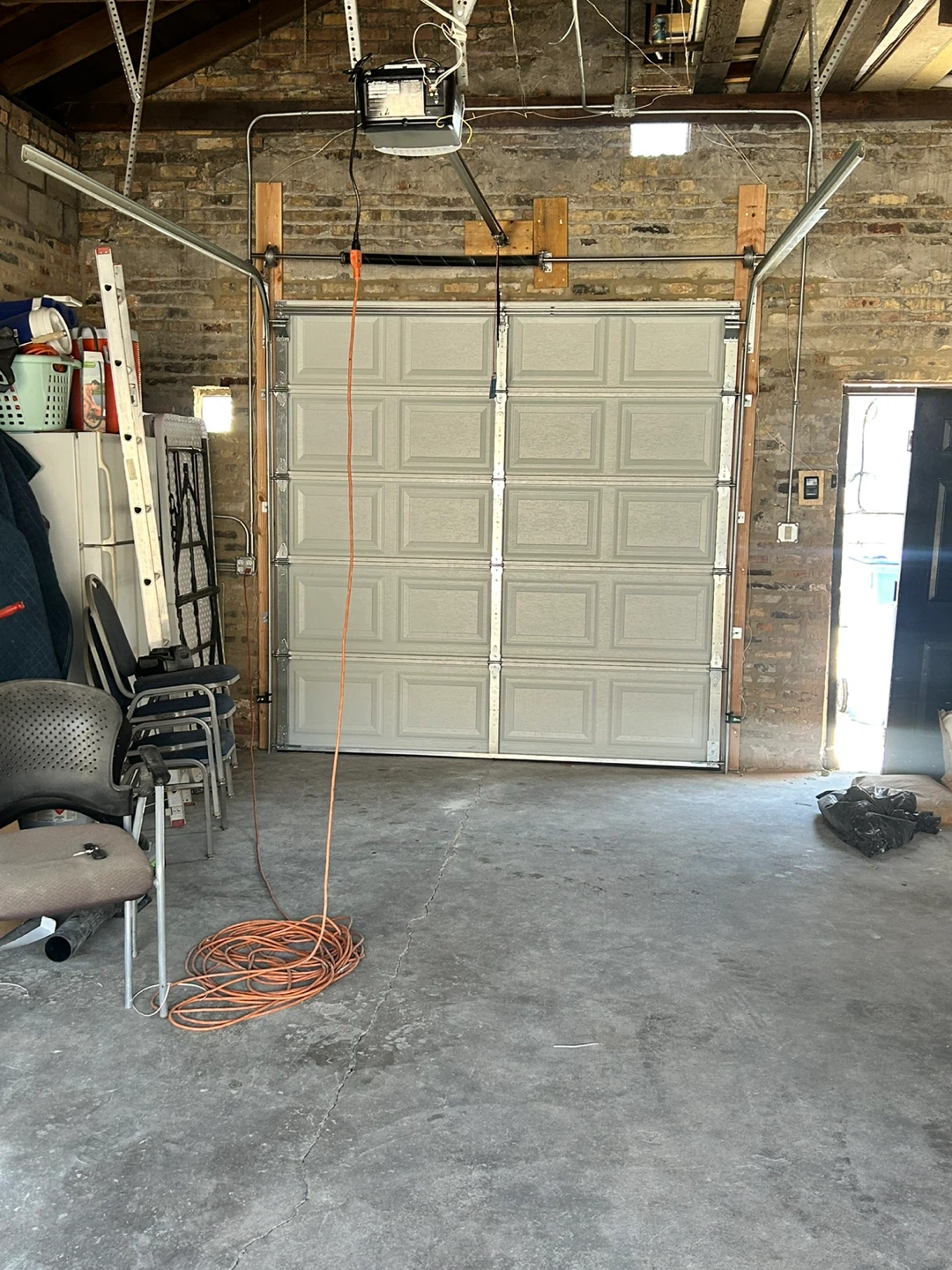 White Panel Garage Door - photo 3