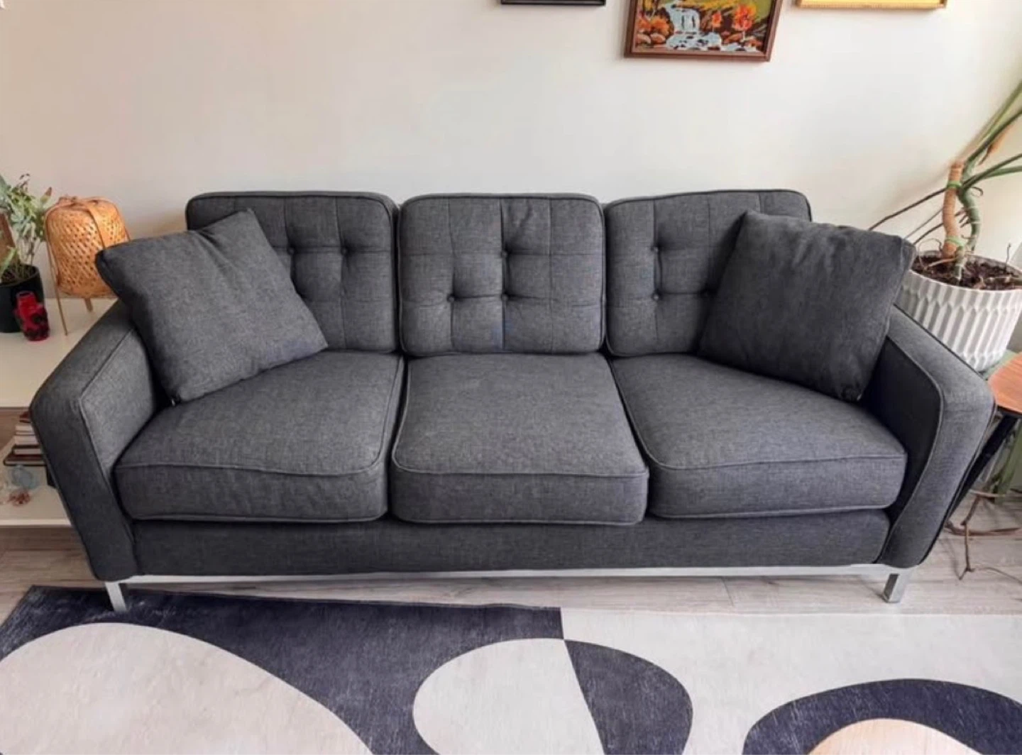 3 seater CB2 sofa - photo 2