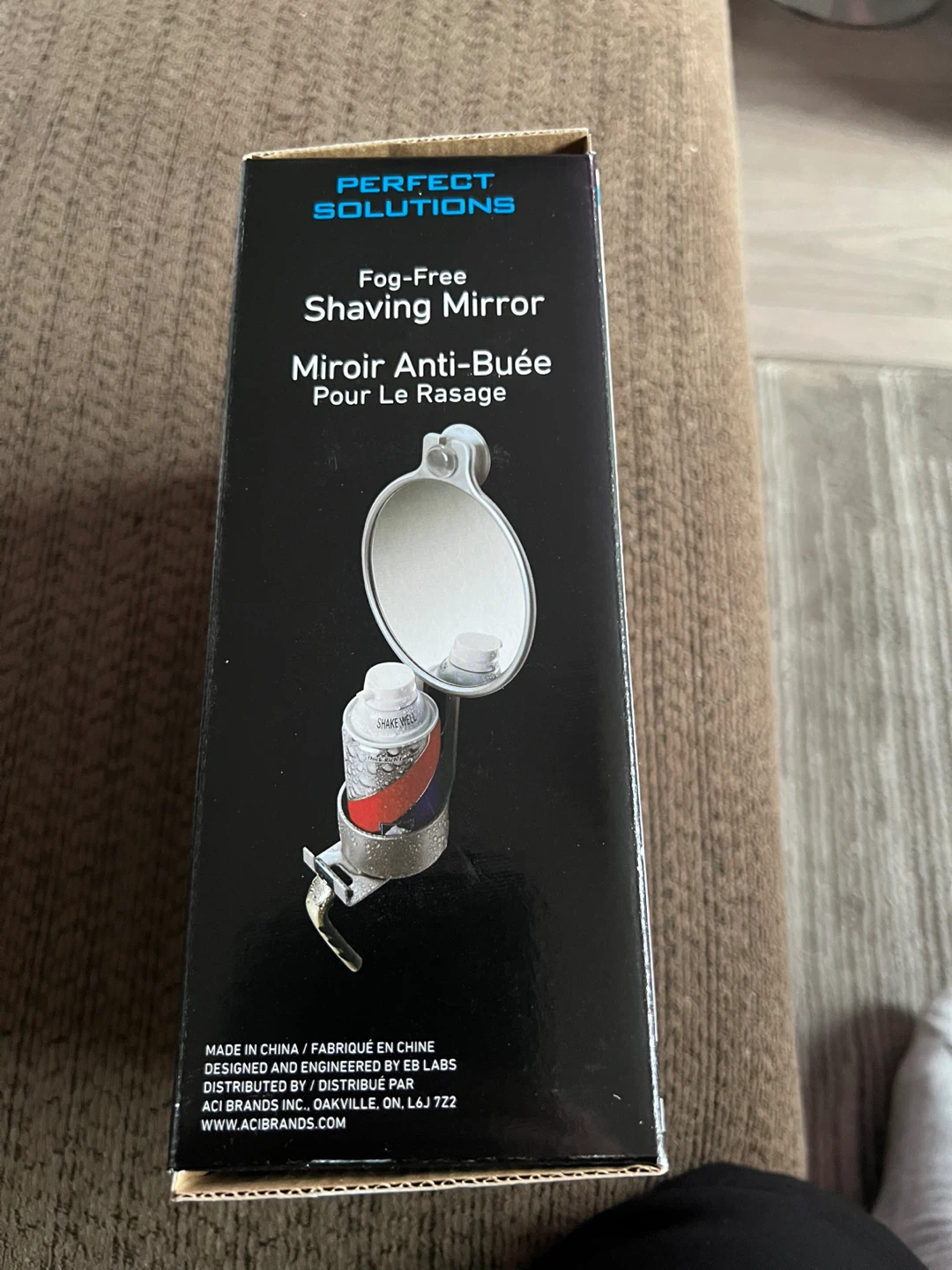 Perfect Solutions Fog-Free Shower Shaving Mirror Razor Holder - photo 4