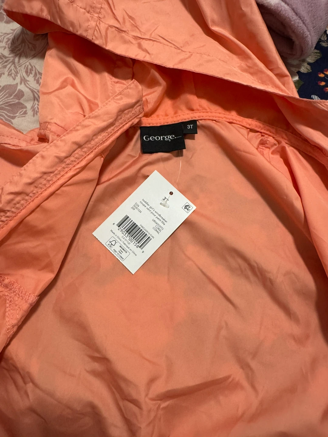 George Toddler Girls Windbreaker - Coral - photo 5