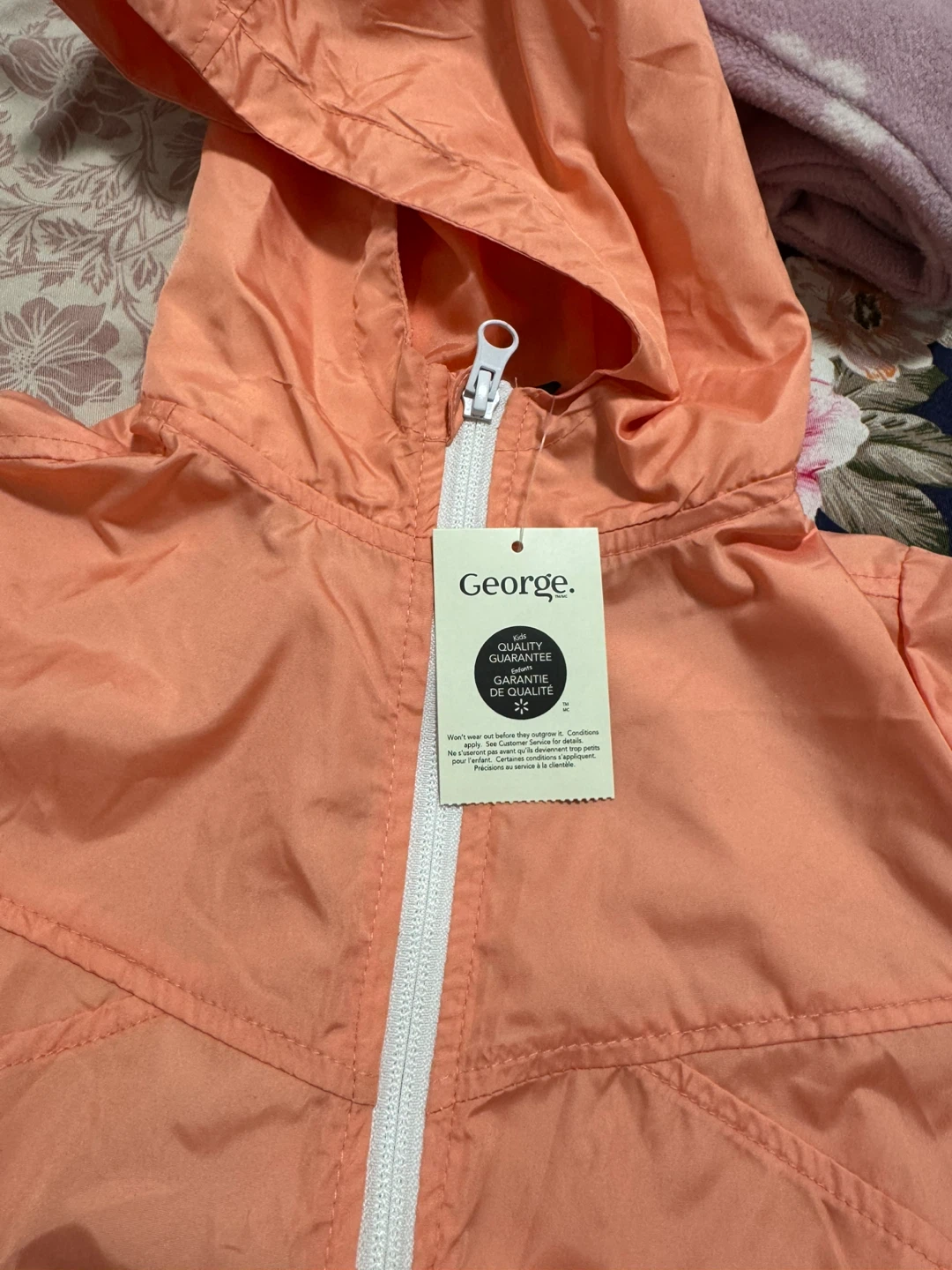 George Toddler Girls Windbreaker - Coral - photo 3