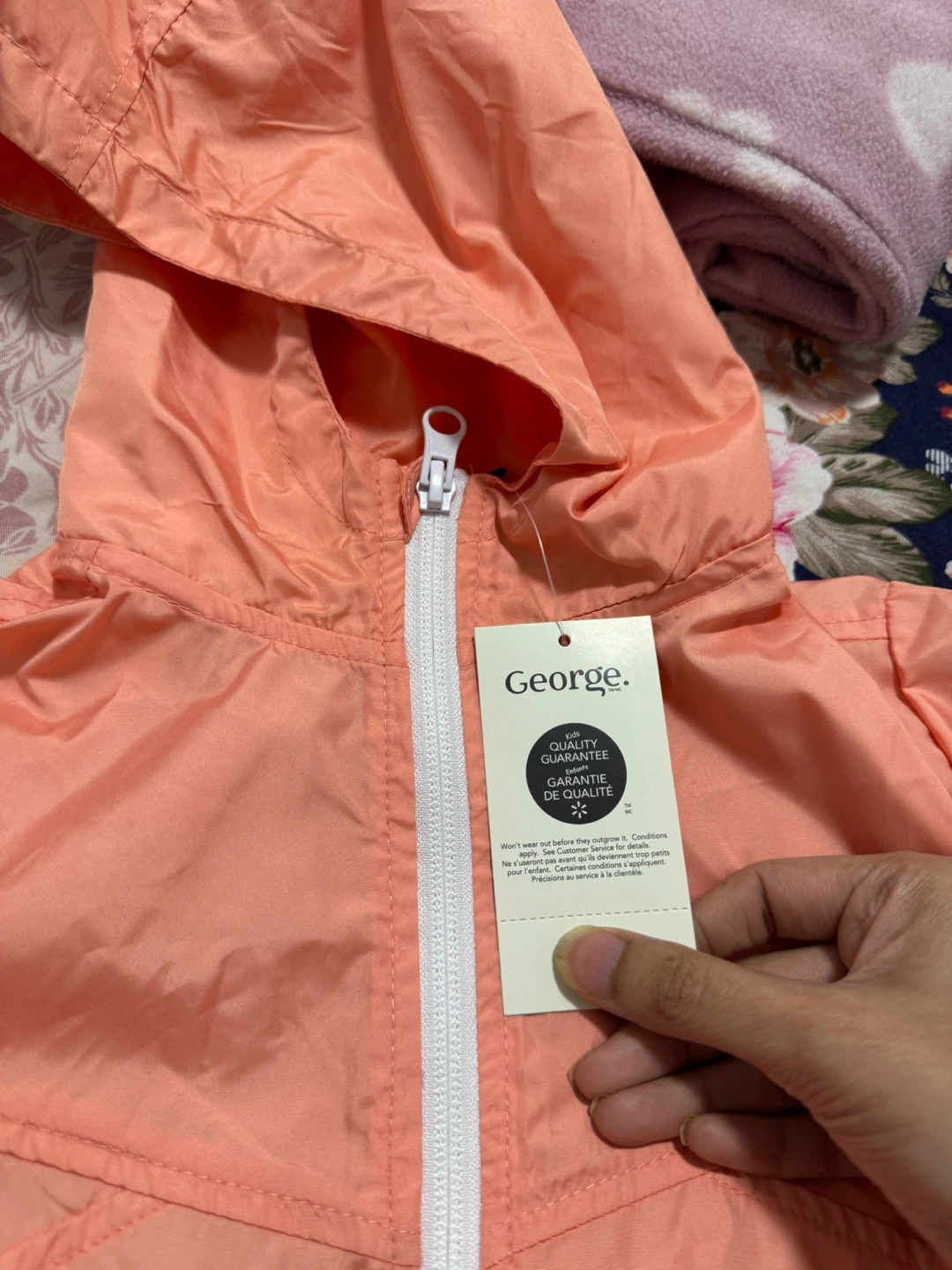 George Toddler Girls Windbreaker - Coral - photo 2