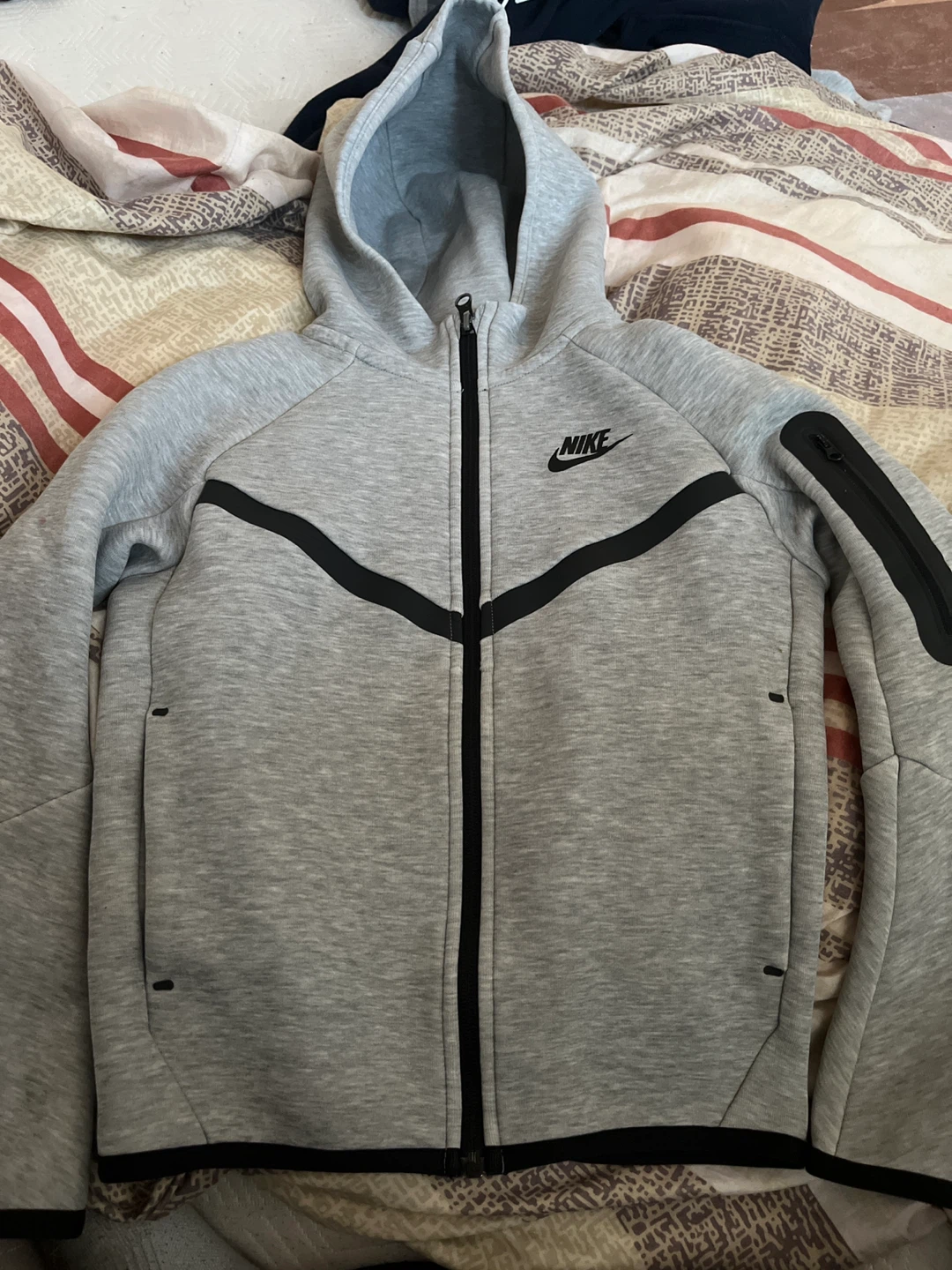 Nike Tech Fleece Full Zip Hoodie Grey Size Small