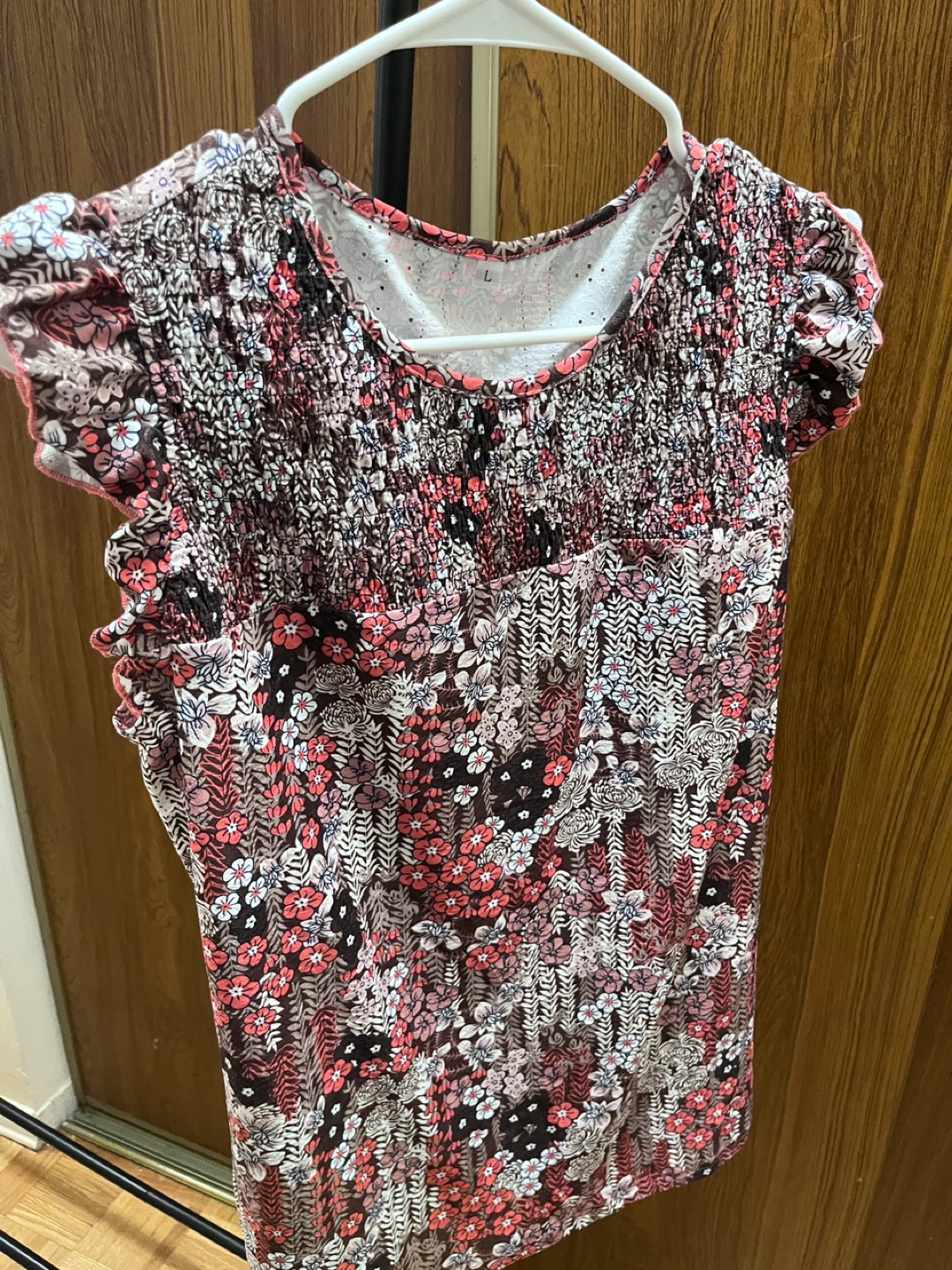 Women's Smocked Floral Top