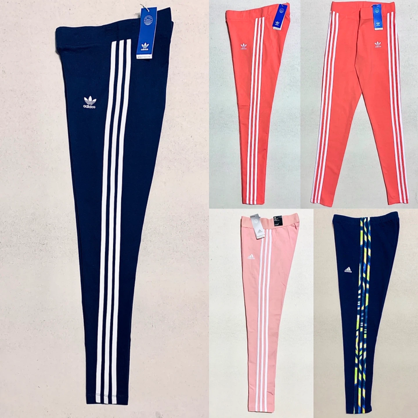 Adidas Womens/Youth Girls 3-Stripes Leggings/Tights NEW