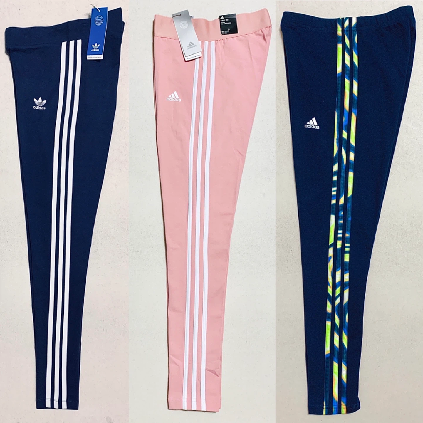 Adidas Womens/Youth Girls 3-Stripes Leggings/Tights NEW - photo 2